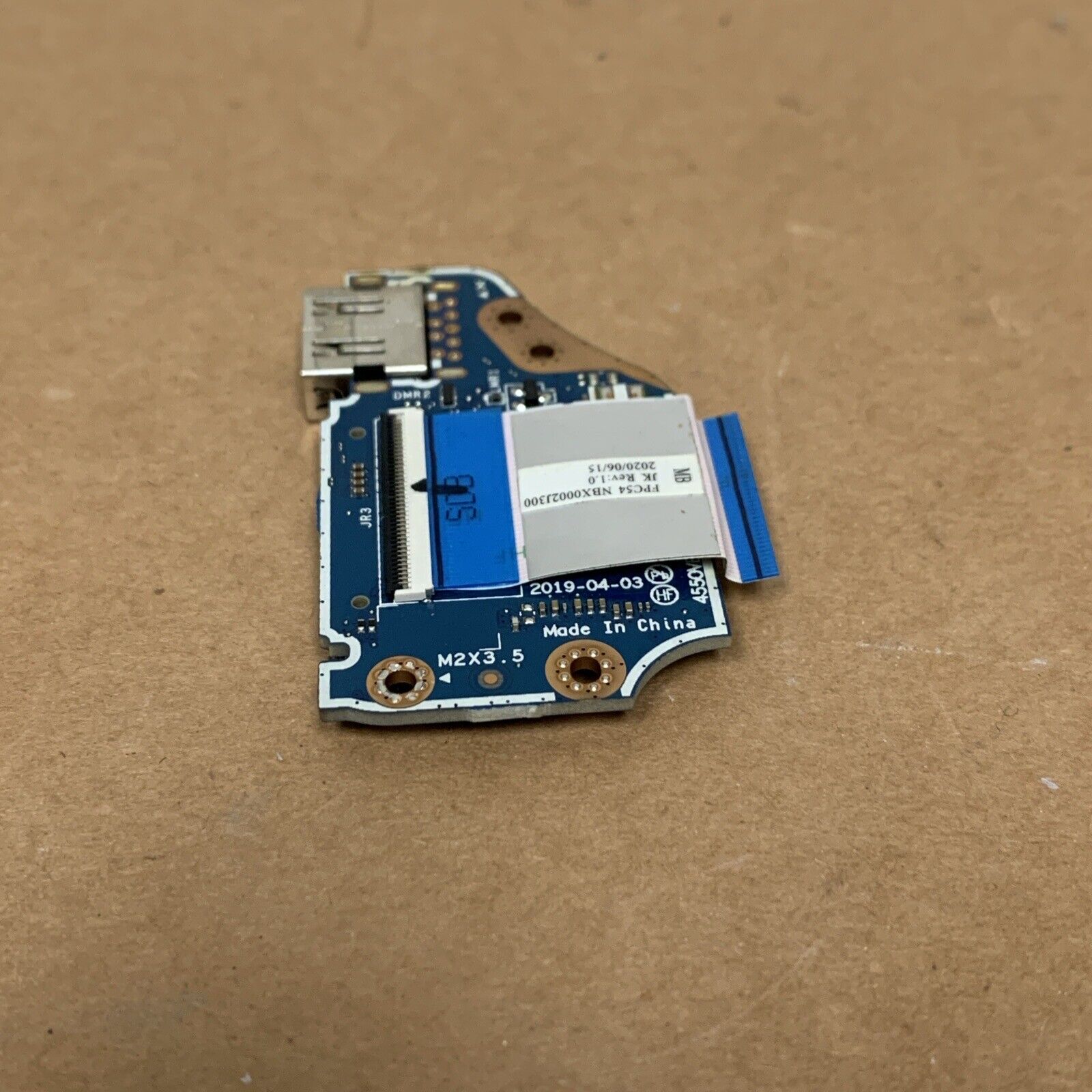 HP Omen 15-DH 15-DH1060NR Genuine Laptop USB Card Reader Board w/ Cable LS-H482P