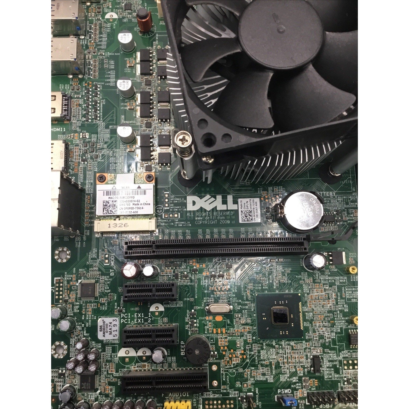 Dell XPS 8700 Motherboard w i7-4770 CPU 0KWVT8 + 8GB RAM DDR3 I/O Shield