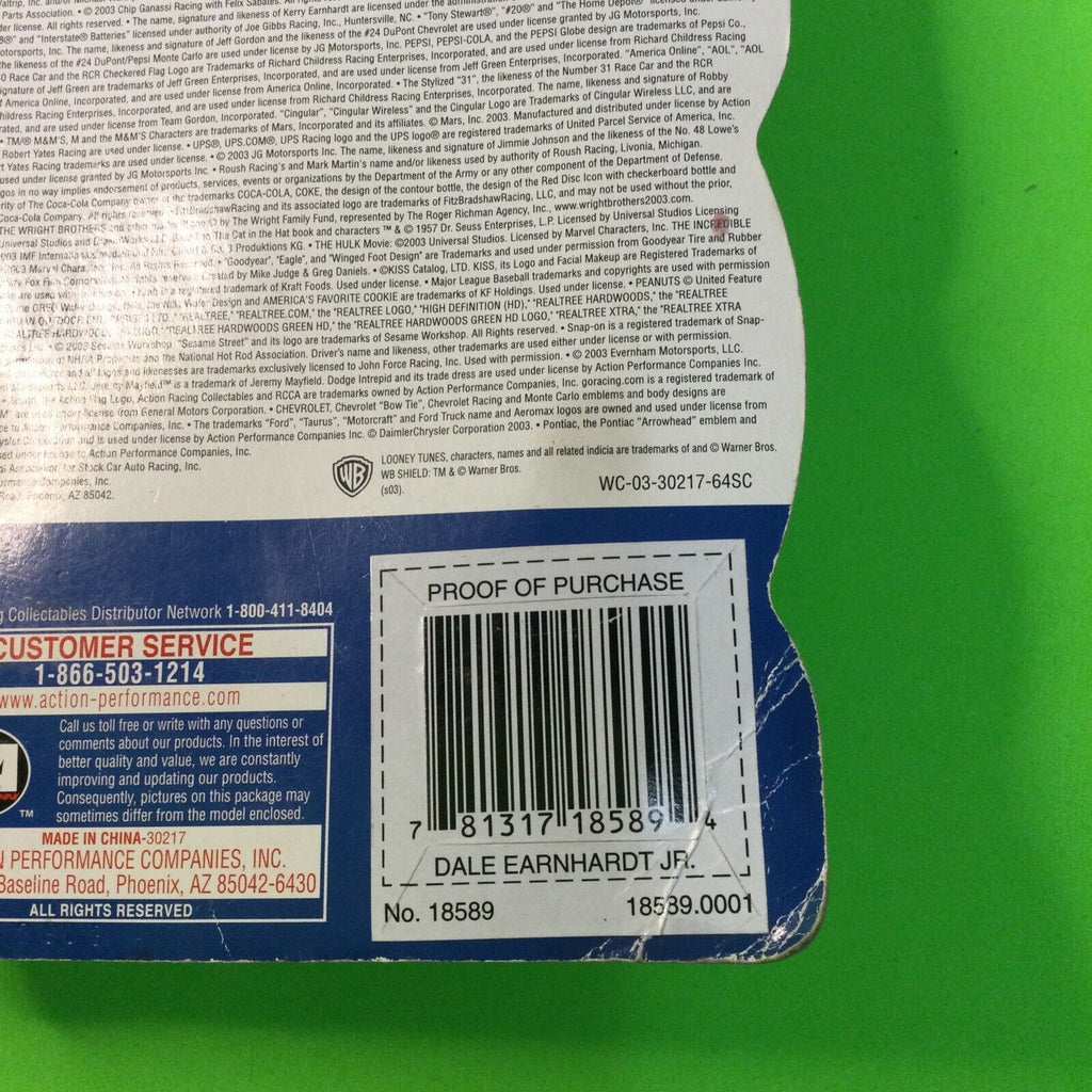 2003 Winners Circle #8 Dale Earnhardt Jr With Hood Magnet 1:64 AMP Action Chevy