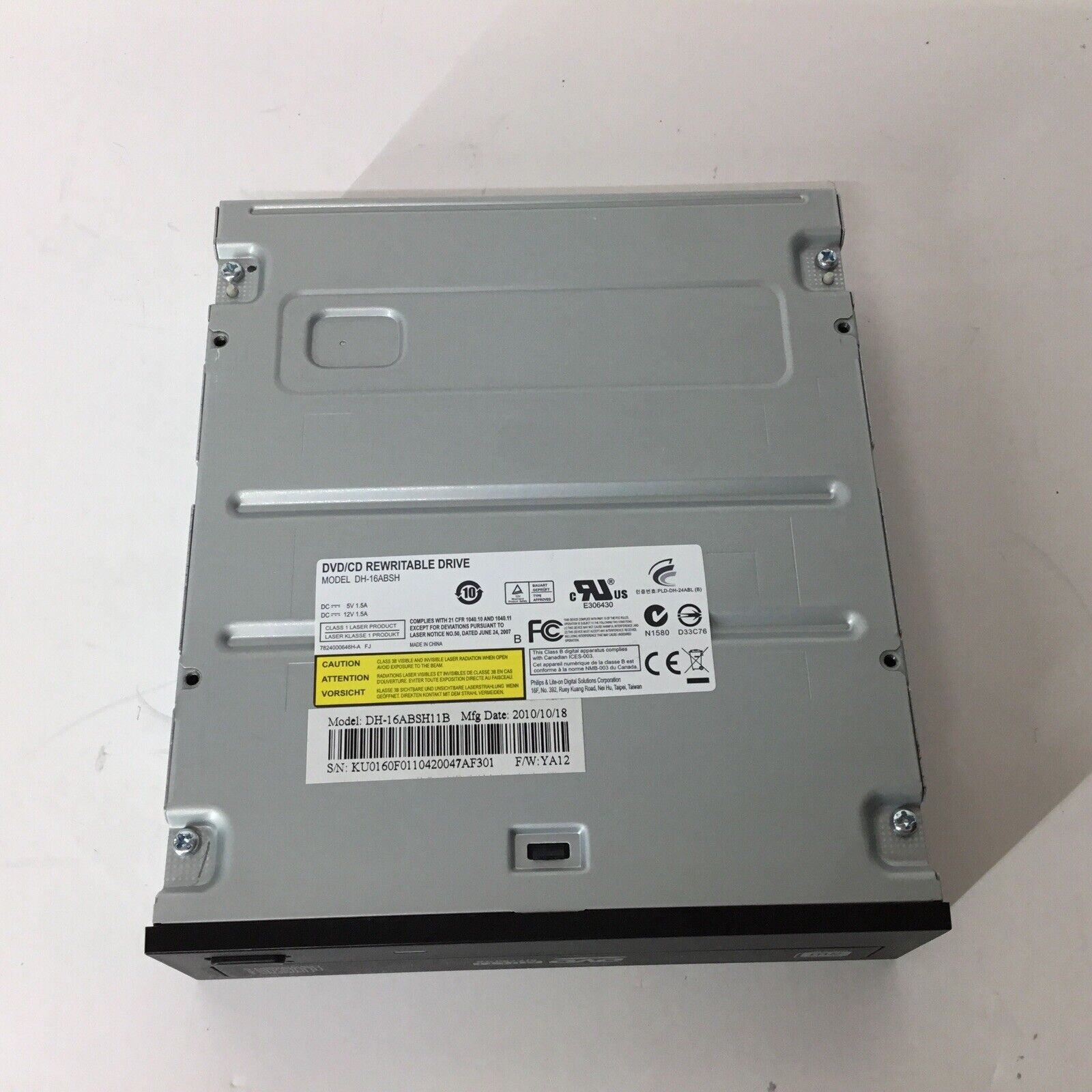 HP DVD/CD Rewritable Drive DH-16ABSH11B 2010
