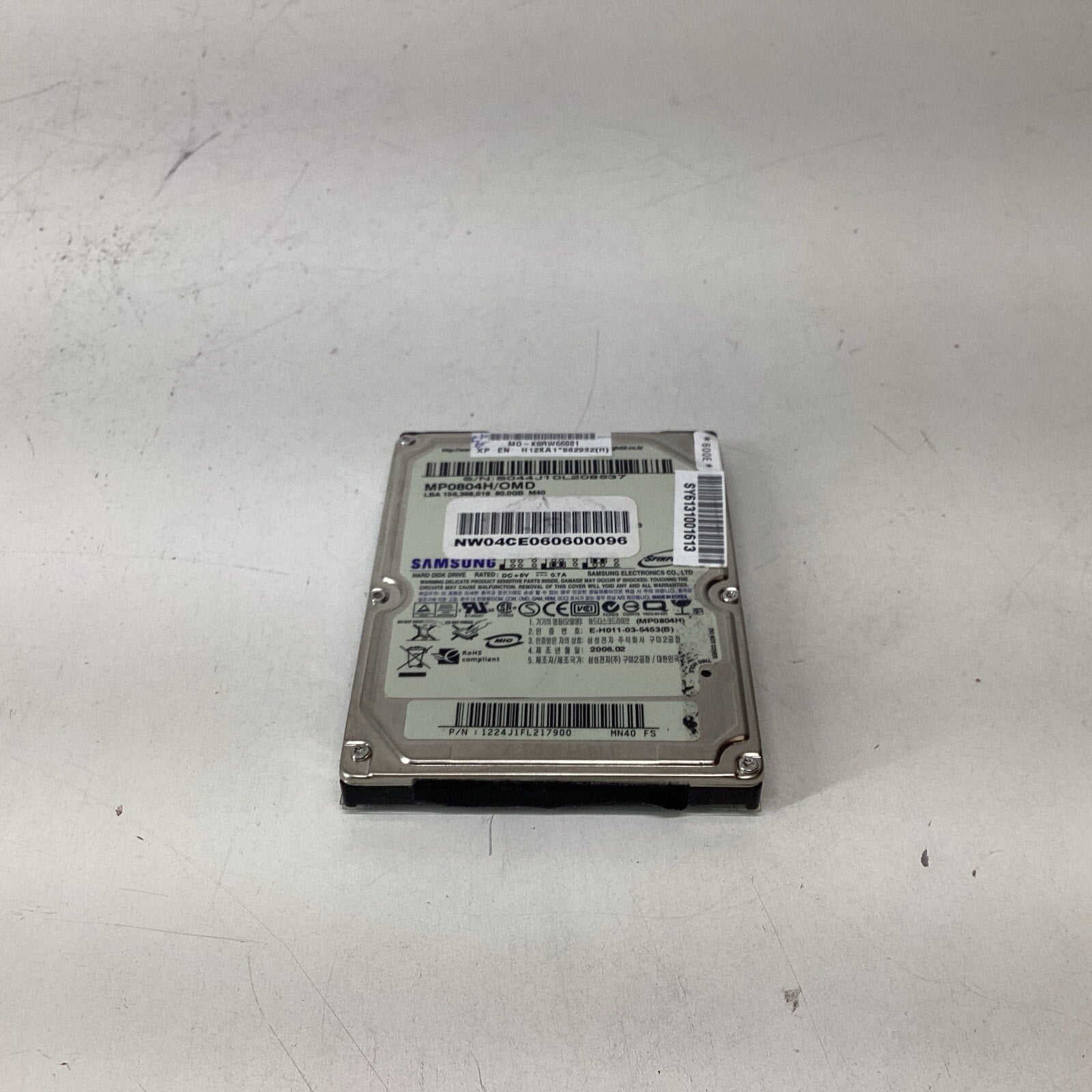 Samsung Spinpoint MP0804H/OMD 80GB Internal 5400RPM 2.5" HDD - For Parts