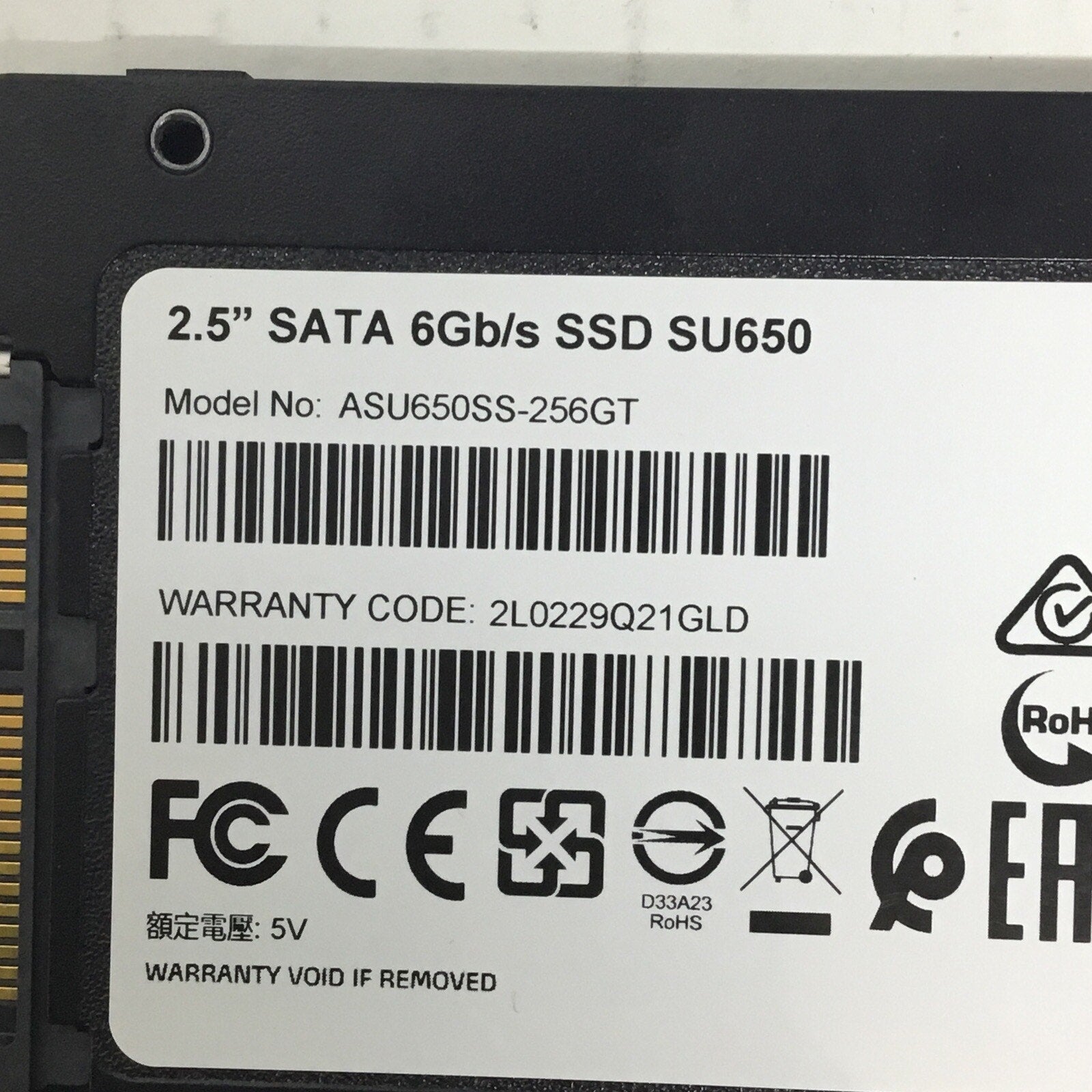 ADATA Ultimate SU650 256GB 2.5" SATA III Internal SSD WORKING