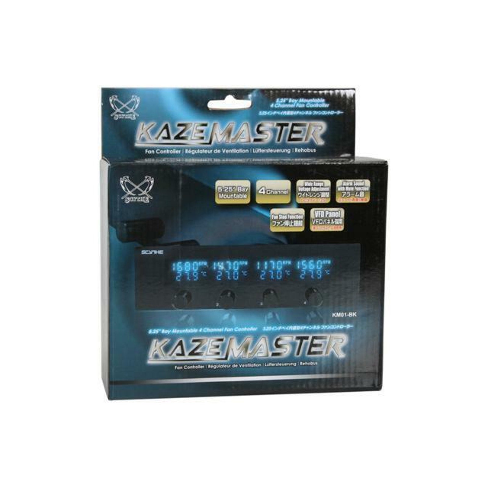 Scythe KM01-BK Kaze Master 5.25" Drive Bay Fan Controller