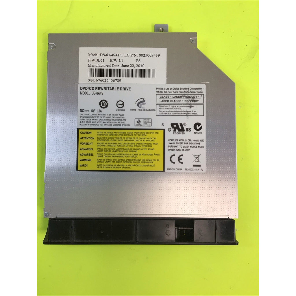 Lenovo IdeaPad Y560 Rewritable DVD CD Drive 0025009439 DS-8A4S