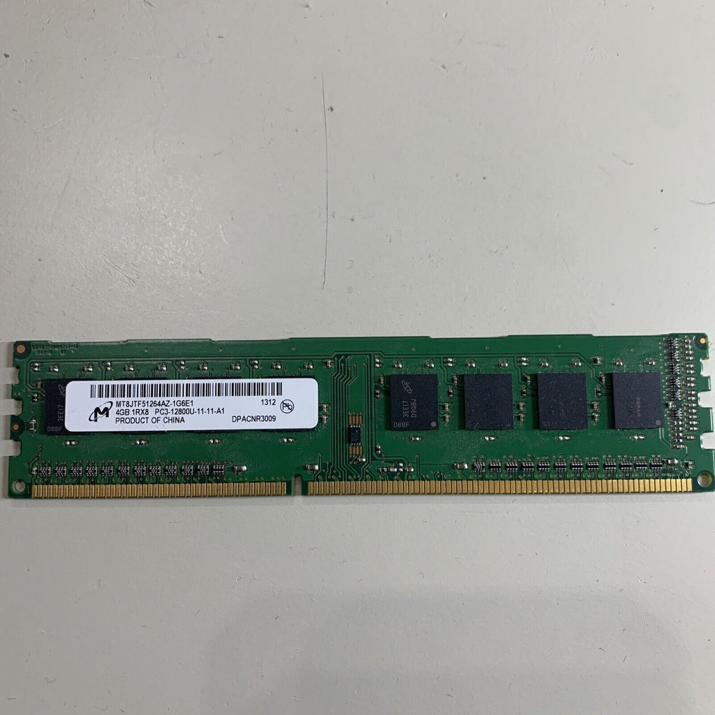 MICRON MT8JTF51264AZ-1G6E1 4GB DDR3-1600 PC3-12800U TESTED DESKTOP RAM