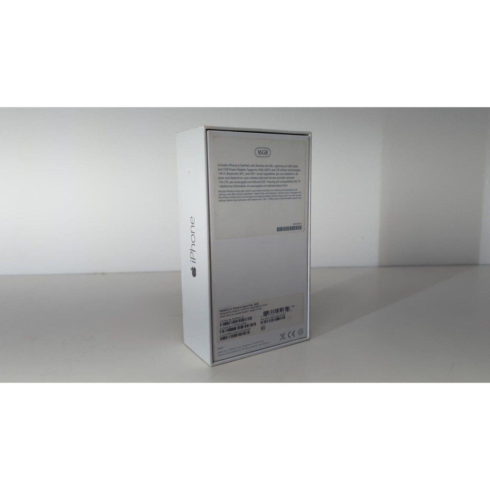 BOX ONLY - iPhone 6, Space Gray, 16GB