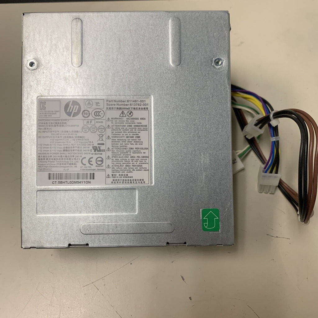 HP Switching Power Supply Model D10-240P1A P/N 611481-001 / 613762-001 240W