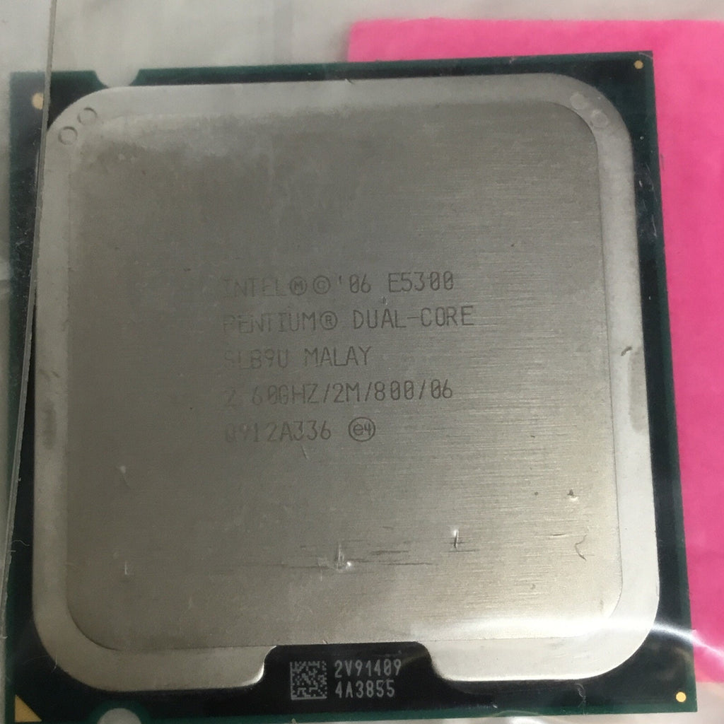 Lot of 2 Intel Pentium E5300 SLB9U 2.60ghz Dual Core CPU Processor