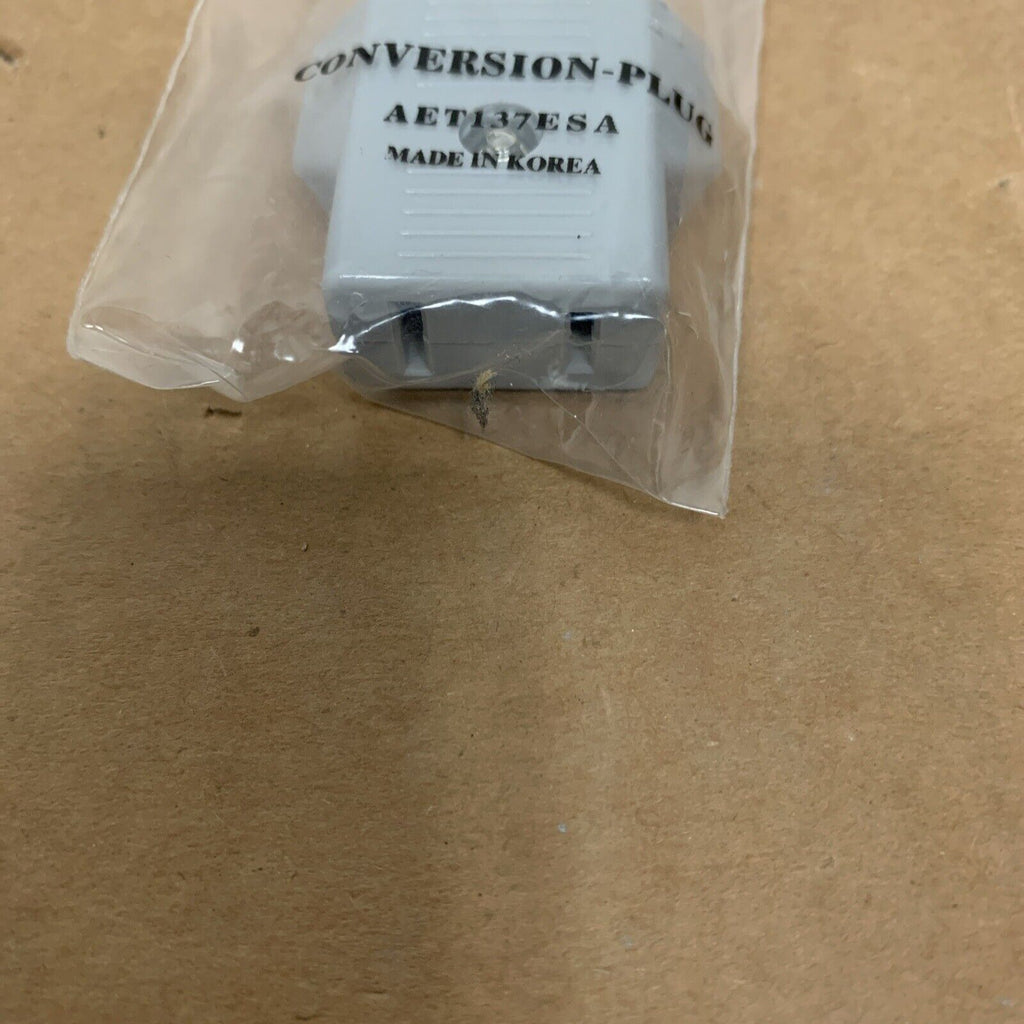 Samsung European AC Conversion Plug AET137ESA New in Pkg