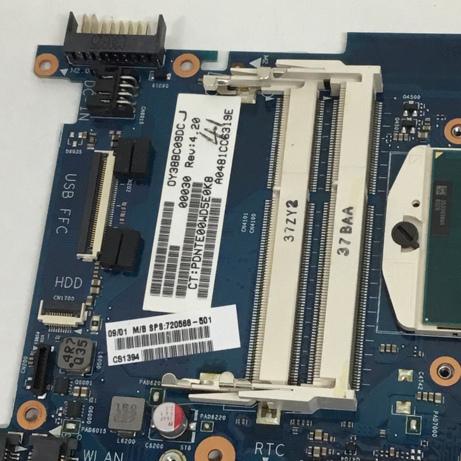 HP ENVY 15 Intel i-Series Motherboard W/ Intel i5 6050A2548101-MB-A02