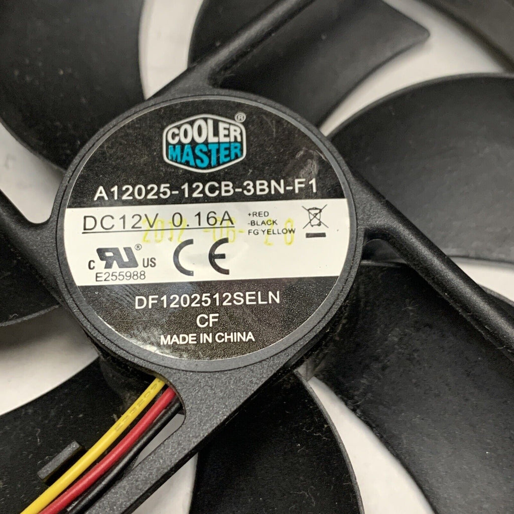 Coolermaster A12025-12CB-3BN-F1 (DF1202512SELN) Black 120mm Case/CPU Fan