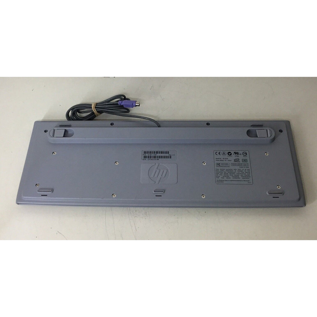 HP 5187-1767 KB-0228 PS/2 Type Computer Keyboard Gray Untested