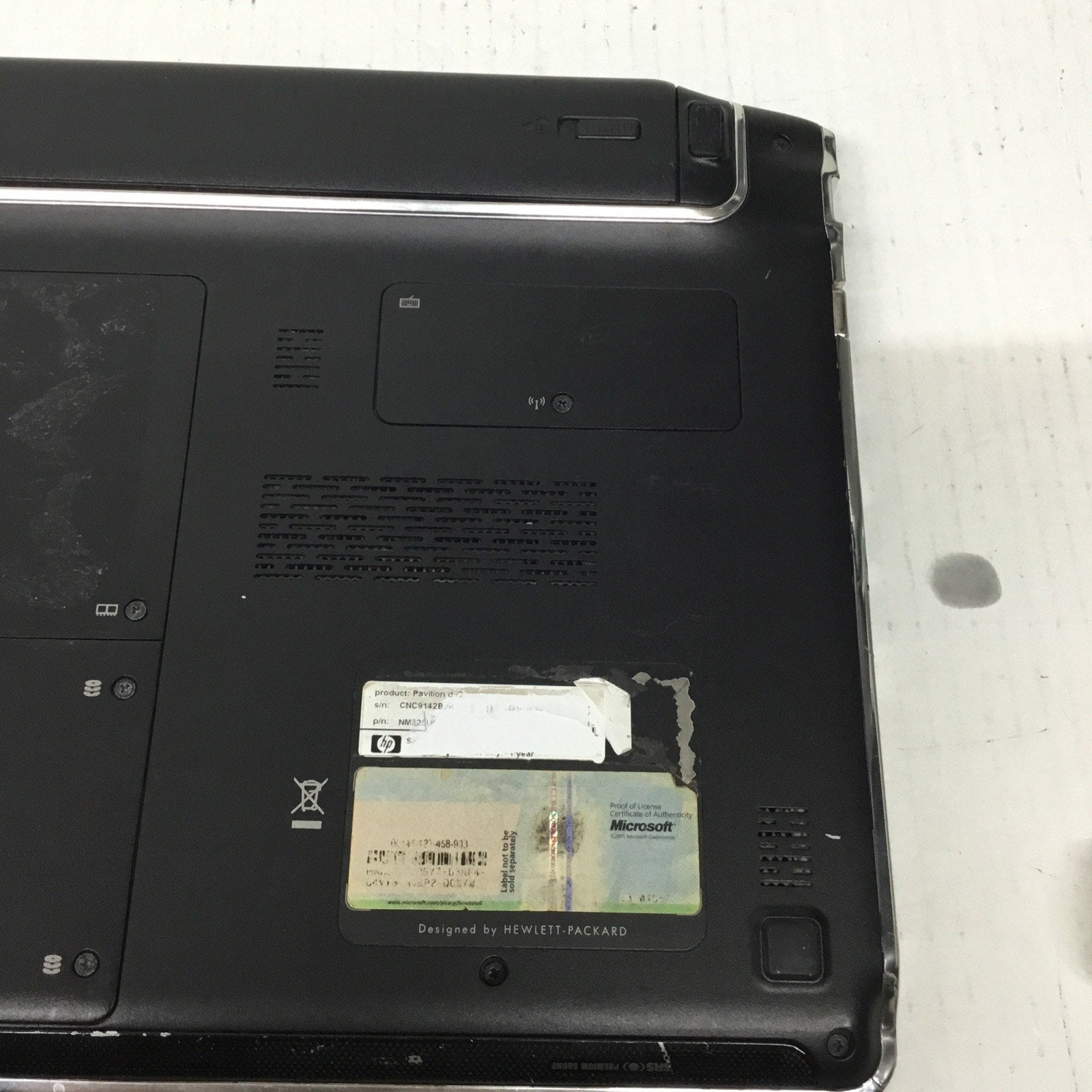 FOR PARTS HP PAVILION DV2 AMD ATHLON NEO 1.60GHz NO ADAPTER