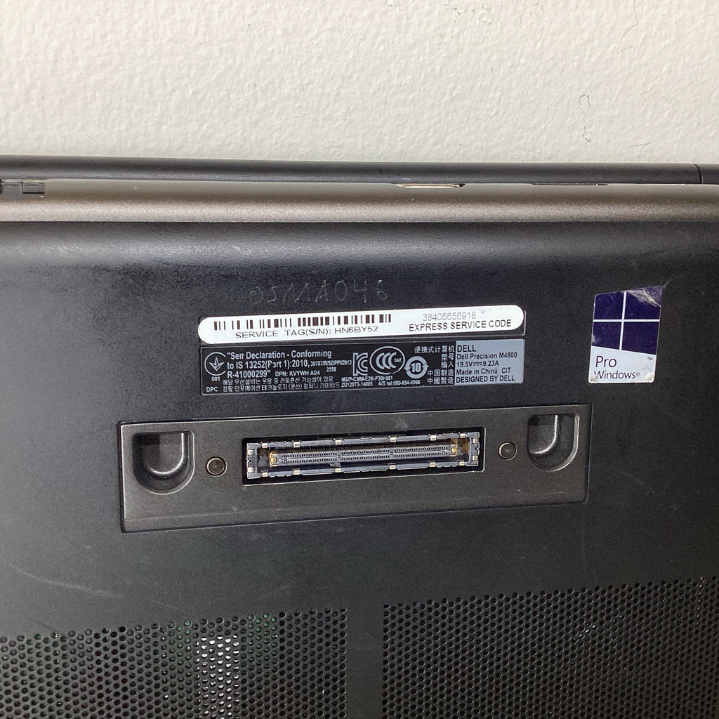 Dell Precision M4800 15.6" Laptop Intel i7-4710MQ 2.50GHz 8GB RAM W10 Pro