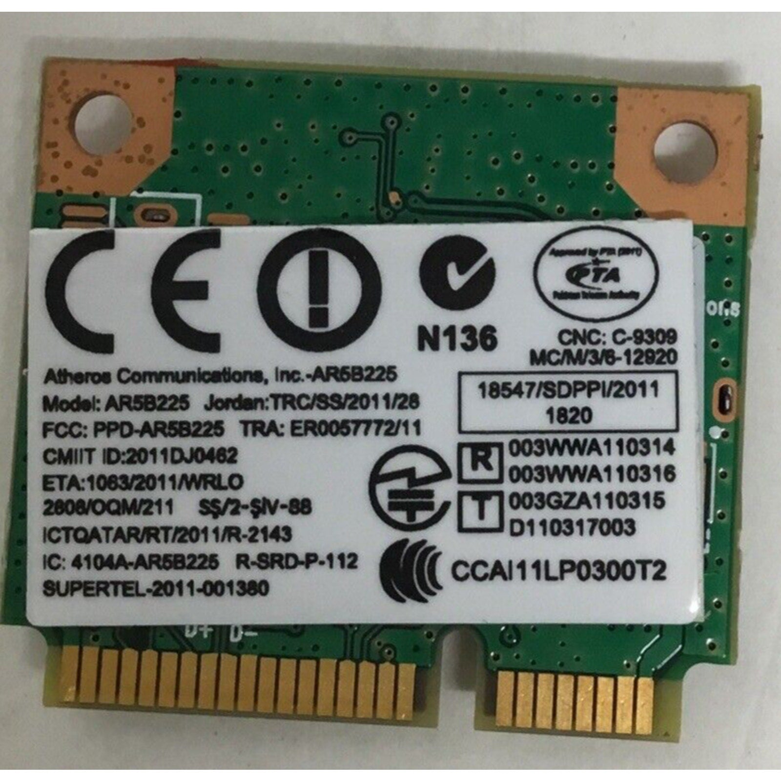 Samsung Atheros WIFI Card AR5B95 Rev M01 BA92-08418A
