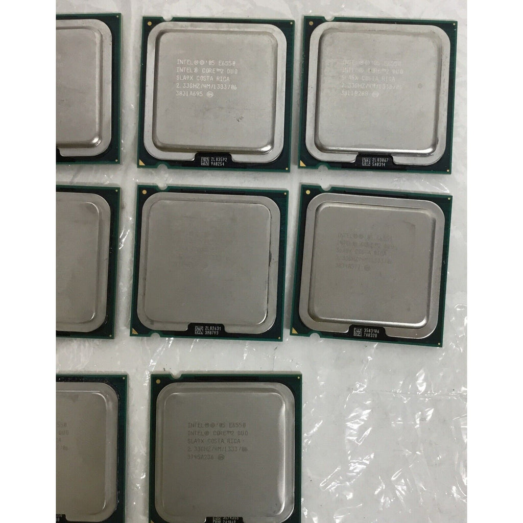 Lot of 11 INTEL SLA9X Intel Core 2 Duo E6550 2.33GHz 4MB 1333Mhz