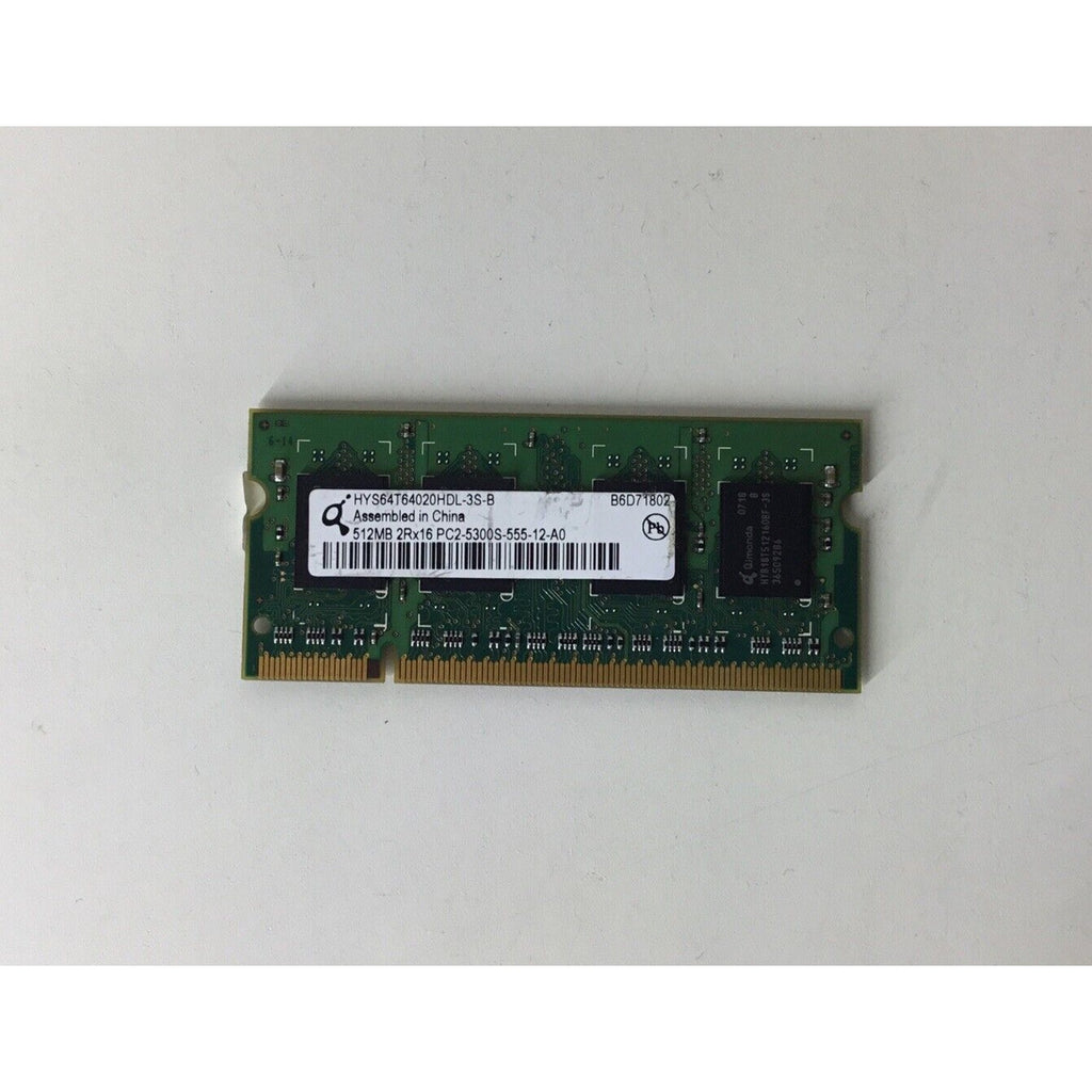 HYS64T64020HDL-3S-B Qimonda Laptop Memory 512MB PC2-5300S