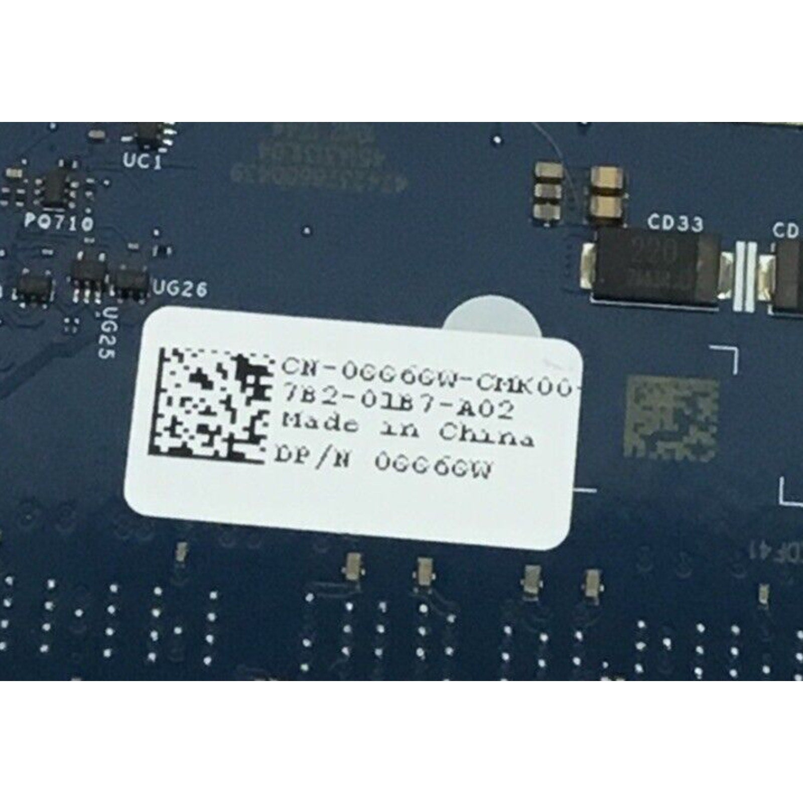 DELL ALIENWARE 15 R3 INTEL CORE I5-6300U GEFORCE GTX1060 6GB MOTHERBOARD KRXJP