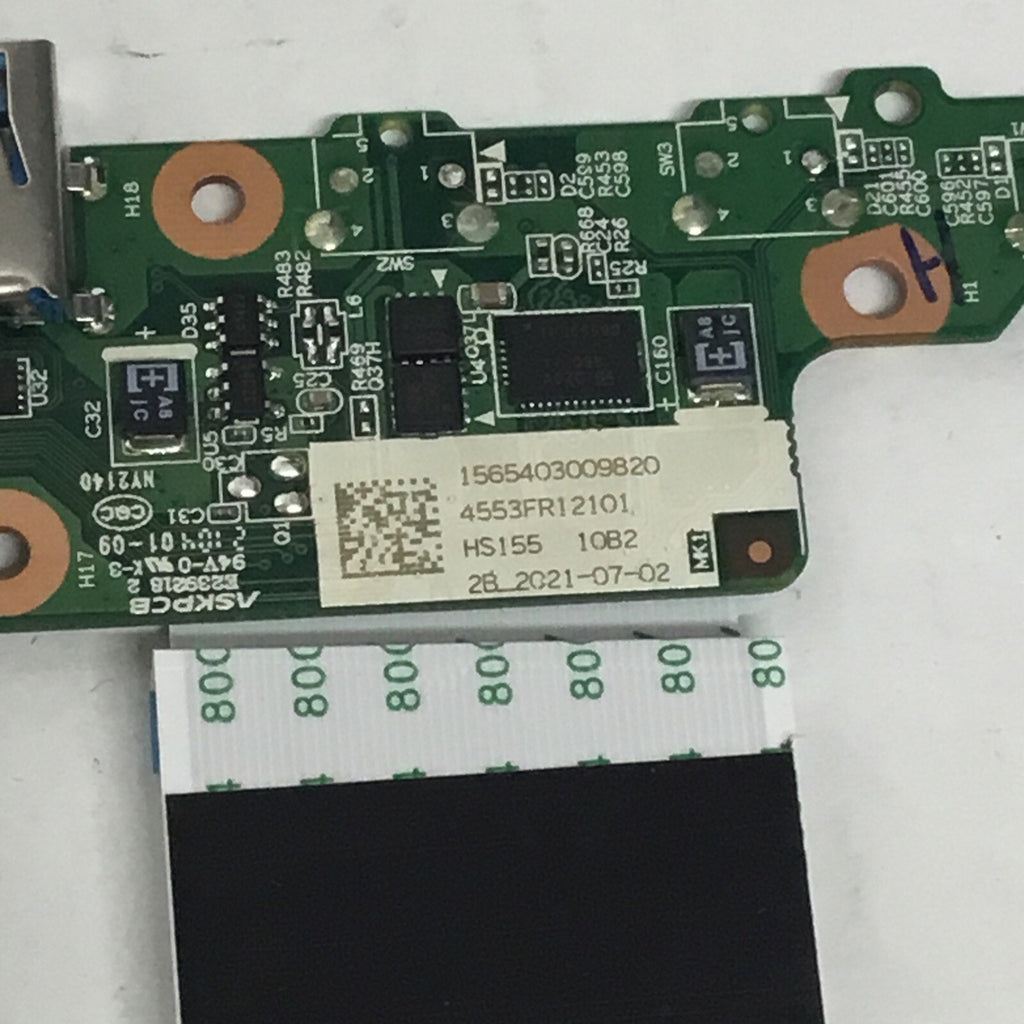 Lenovo IdeaPad 3 CB 11AST5 Laptop 4553FR12101 USB Board with Ribbon /C6