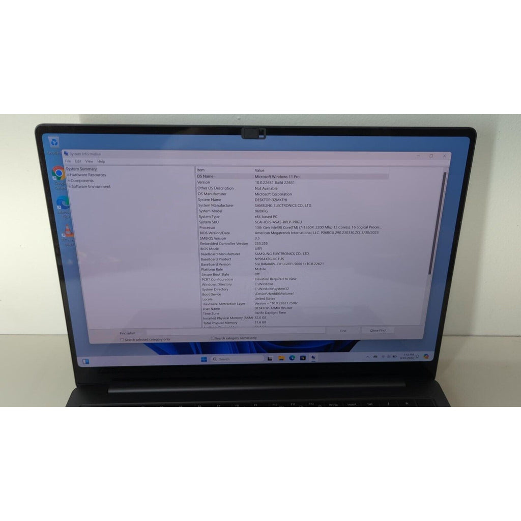 Samsung Galaxy Book3 Pro 16" - Core i7-1360P, 32GB RAM, 1TB SSD NP964XFG-KC1US