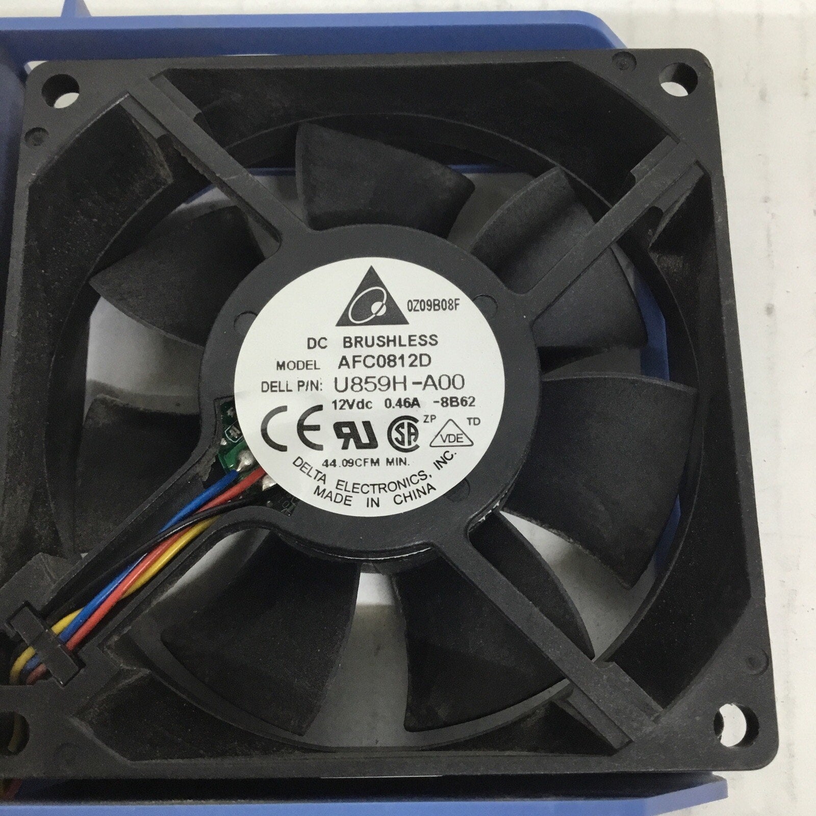 Original Dell AFC0812D Hard Drive Fan 12V 0.46A U859H-A00