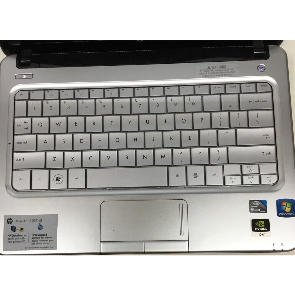 HP Mini 311 - 11.6in. Intel Atom, Black / Bad Battery / No HDD / (READ DESC)