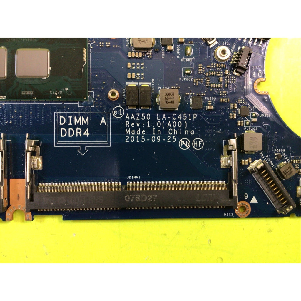 Dell Latitude E7270 Core i7-6600U 2.6GHz DDR4 Laptop Motherboard T0V7J