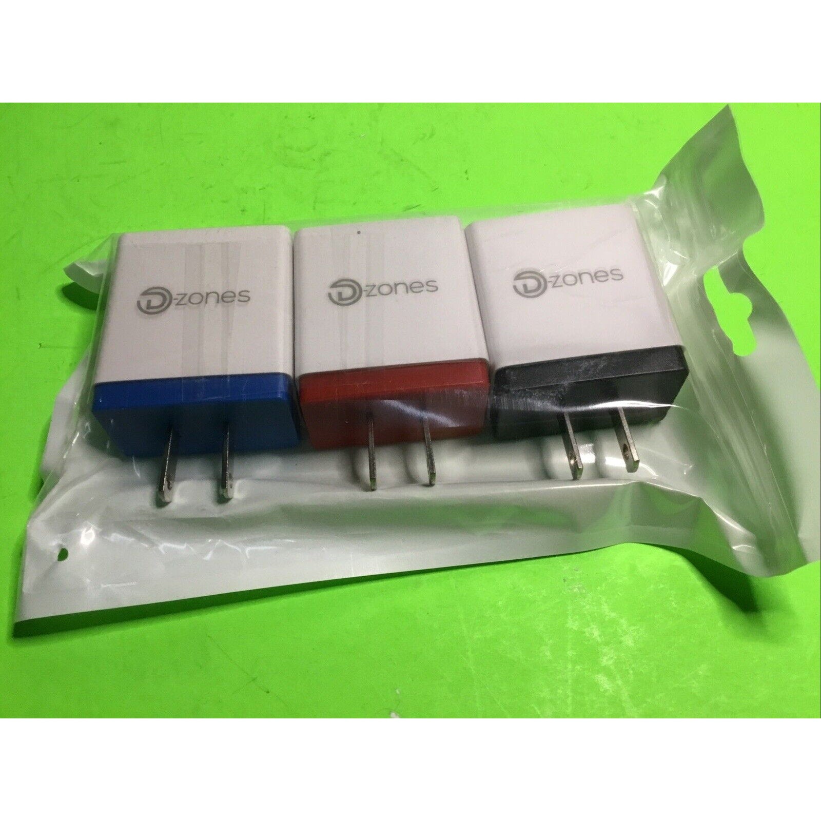 3-Pack 4 Port USB Home Wall Fast Charger for Cell Phone iPhone Samsung Android