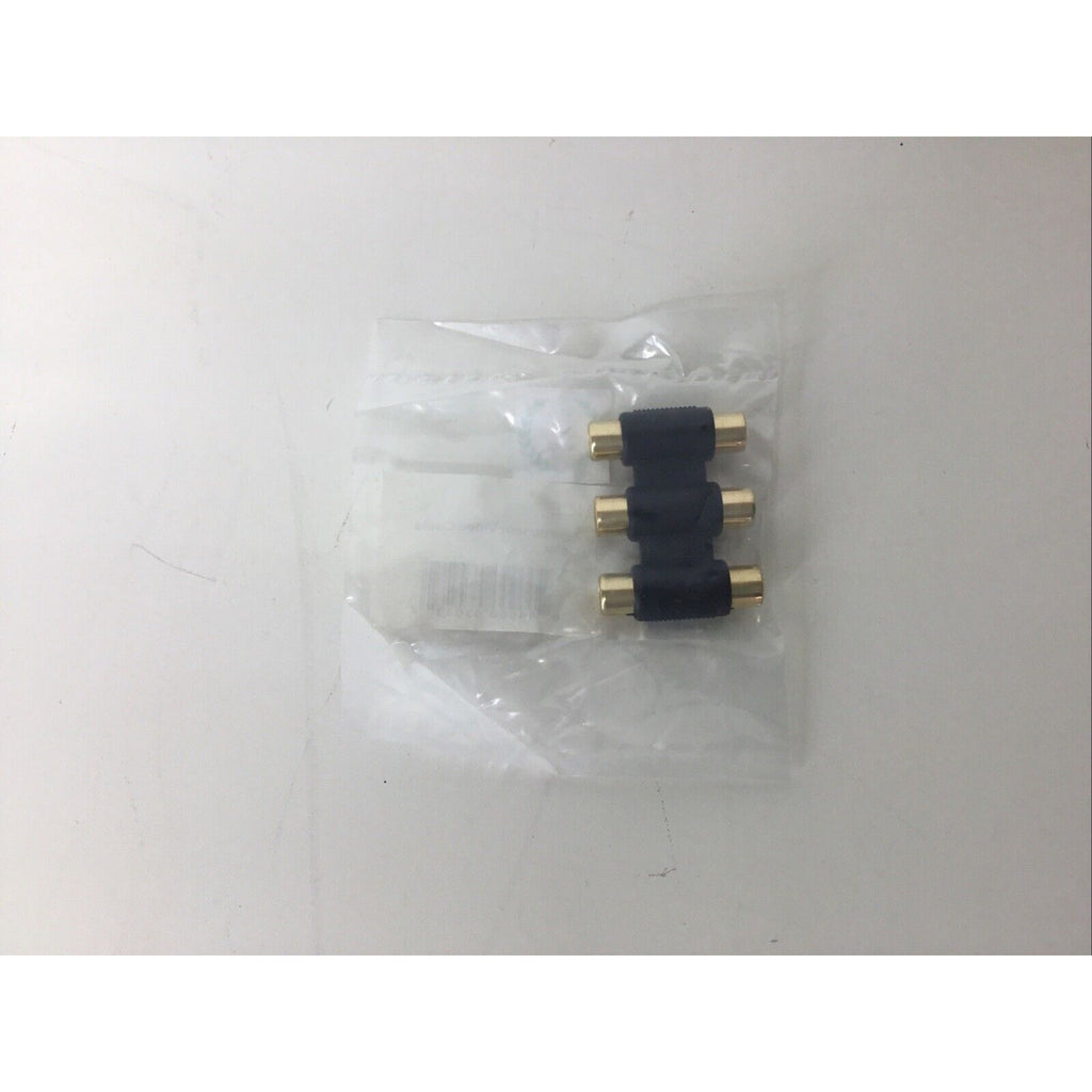 Lot of 3 - Monoprice 3 RCA Coupler for Component Video Cable Extension