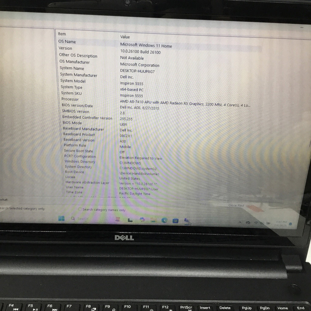 Dell Inspiron 5555 15.6" HD Laptop/AMD A8-7410/8GB RAM/240GB HDD/Touchscreen