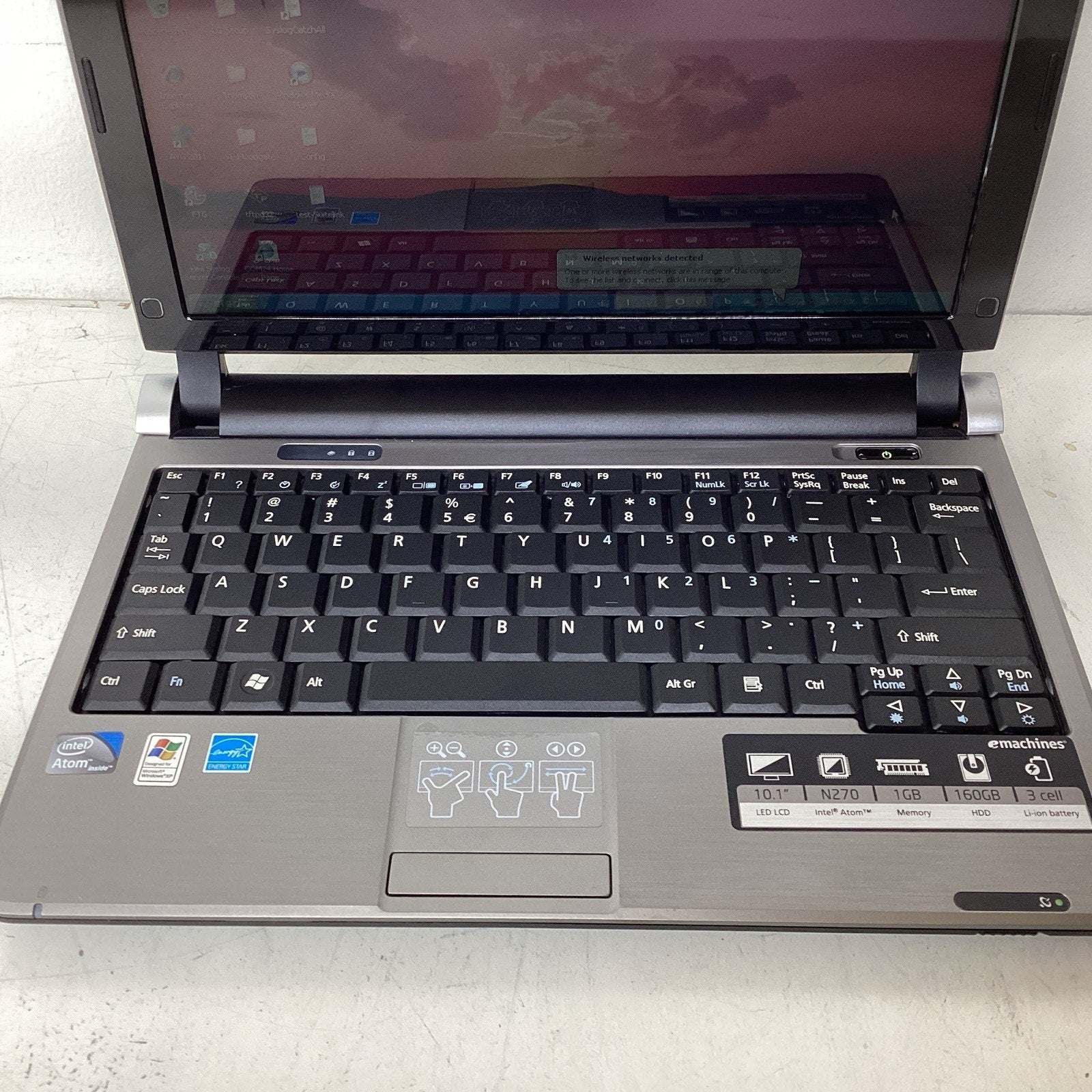 Emachines M250-1915 10.1" Laptop Intel Atom N270 1GB RAM 160GB HDD