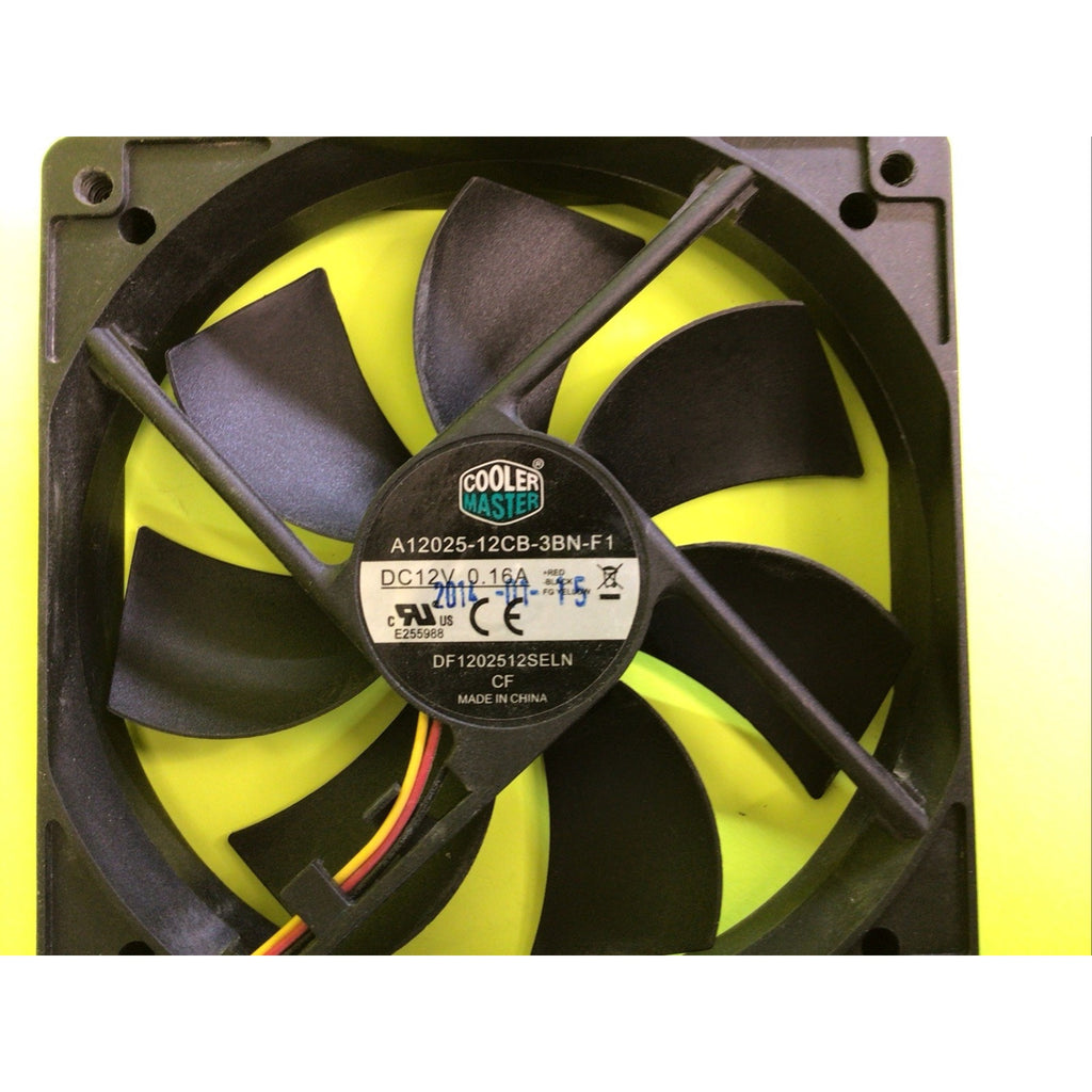 CoolerMaster A12025-12CB-3BN-F1 120*120*25MM 12CM 12V 0.16A 3Pin Cooling Fan