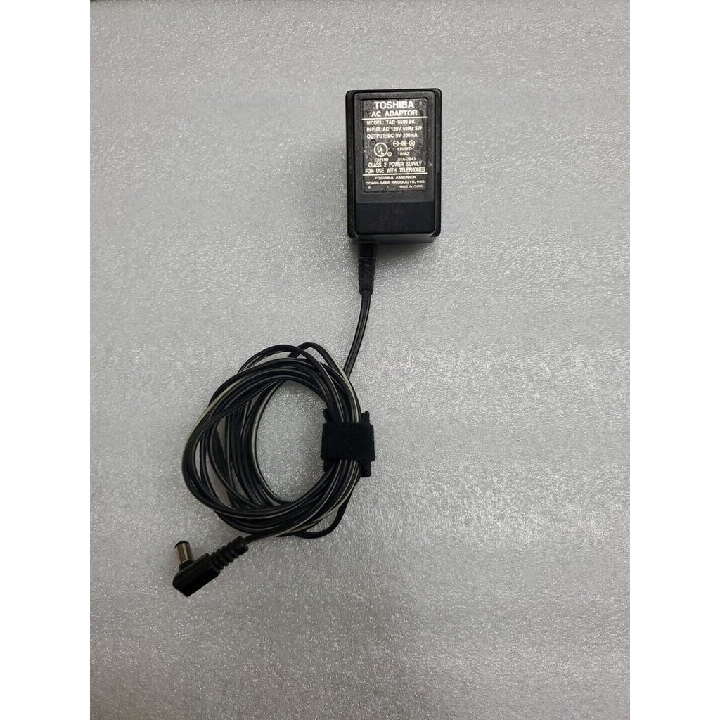 Toshiba TAC-6500BK AC DC Power Supply Adapter 9VDC 200mA