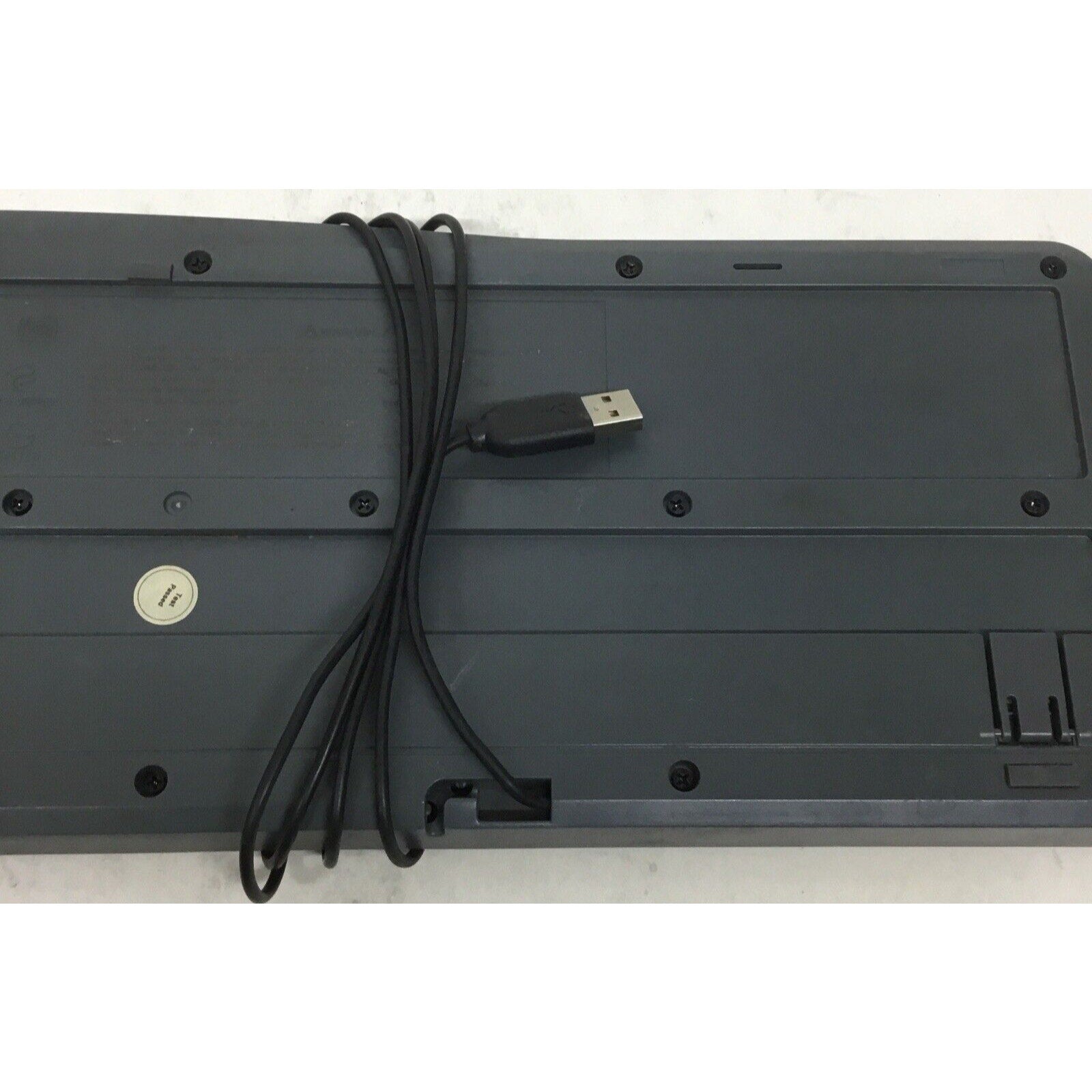 Logitech K120 Ergonomic Desktop Wired Keyboard USB Black - Number Pad - Tested