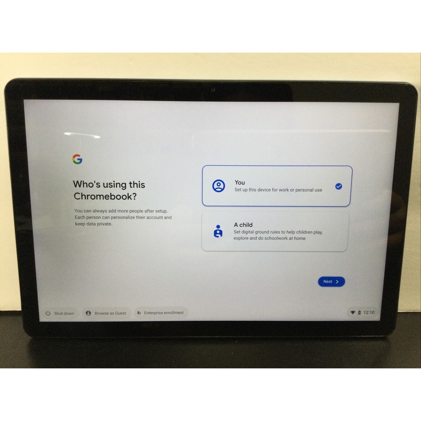 Lenovo IdeaPad Chromebook CT-X636F 64GB 10.1