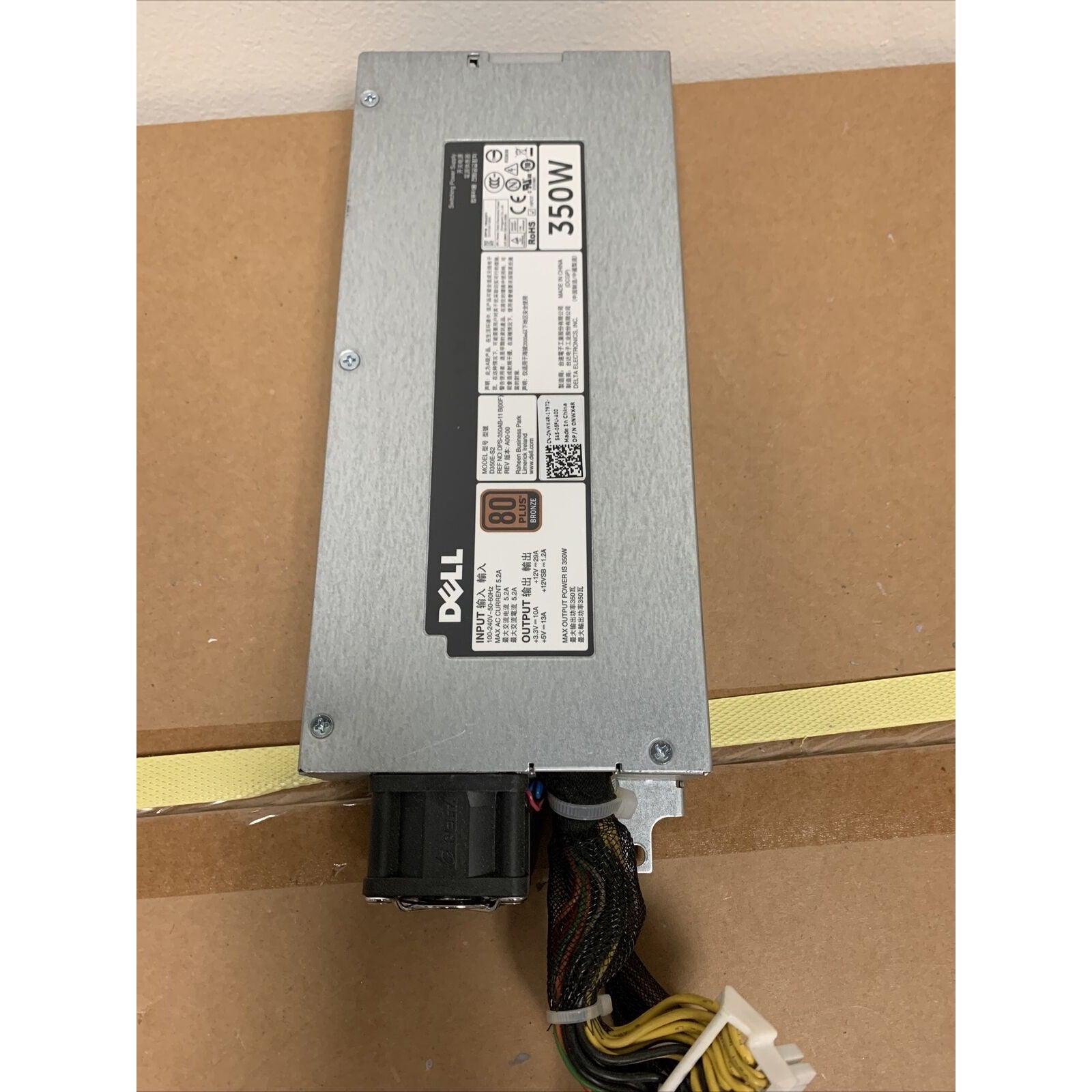 DELL 0NWX4R NWX4R D350E-S2 DPS-350AB-11 B 350W POWER SUPPLY for PowerEdge R320