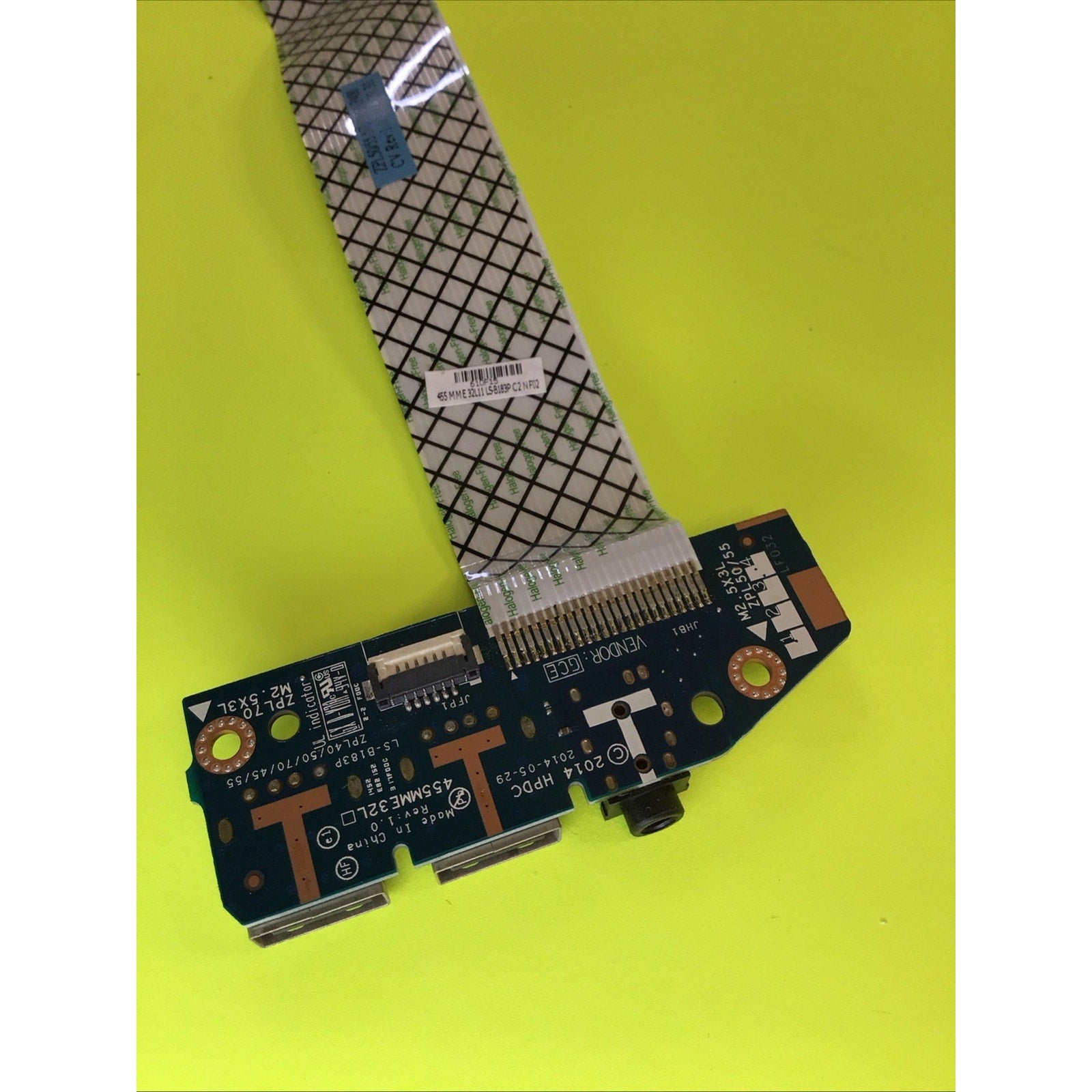 HP ProBook 450 G2 USB Audio Board and Cable LS-B183P