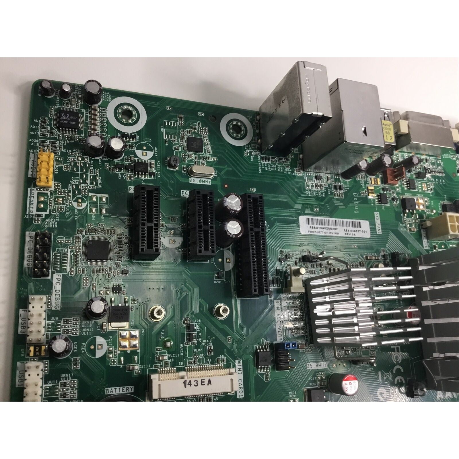 HP 634657-001 DESKTOP MOTHERBOARD AAHM1-BZ DDR3 AMD E350 1.60GHz - No I/O Shield