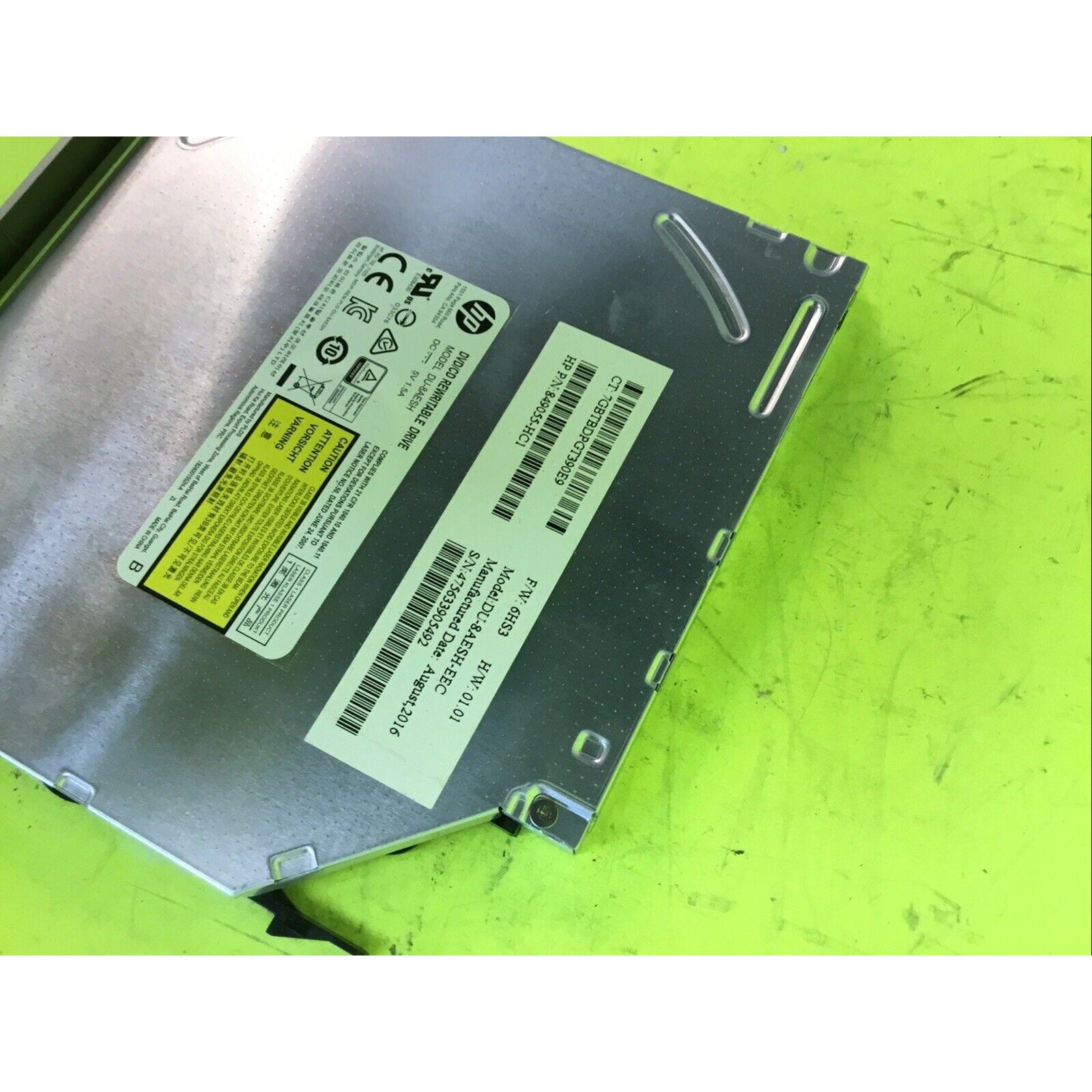 Hp DU-8AESH-EEC DVD/CD Rewritable Drive. HP PN: 849055-HC1