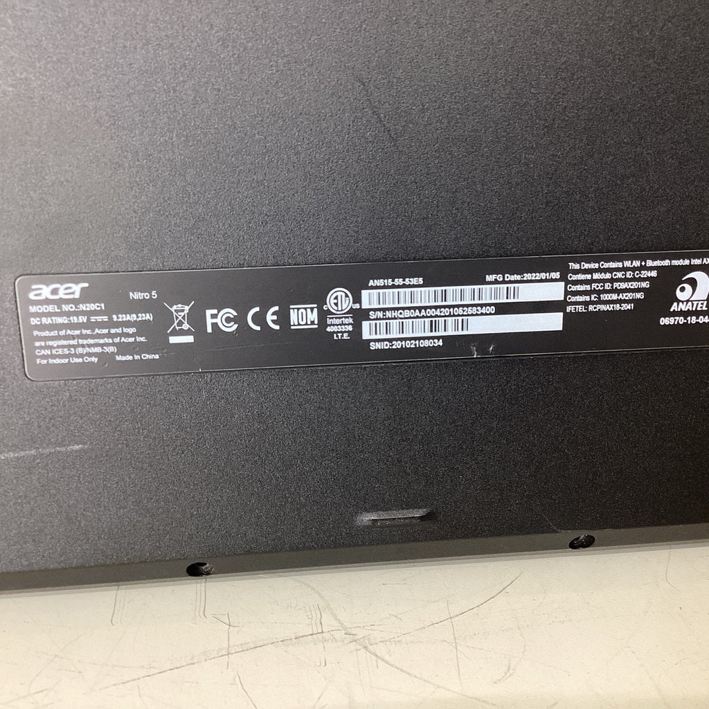 Acer Nitro 5 AN515-53 15.6 Gaming Laptop Intel Core i5 8GB RAM No HD - For Parts