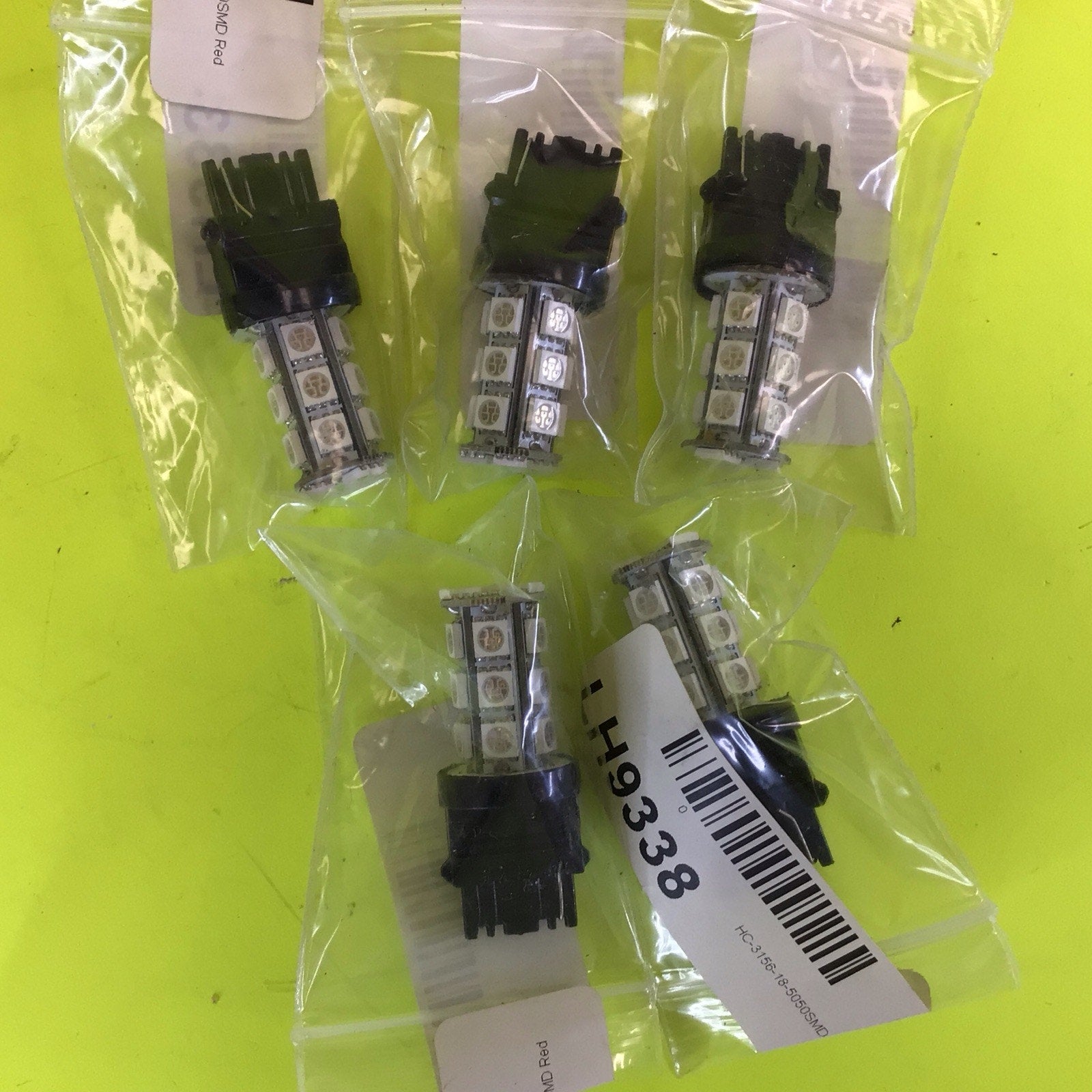 6 Pack of HC-3156-18-5050SMD Red LED Bulbs