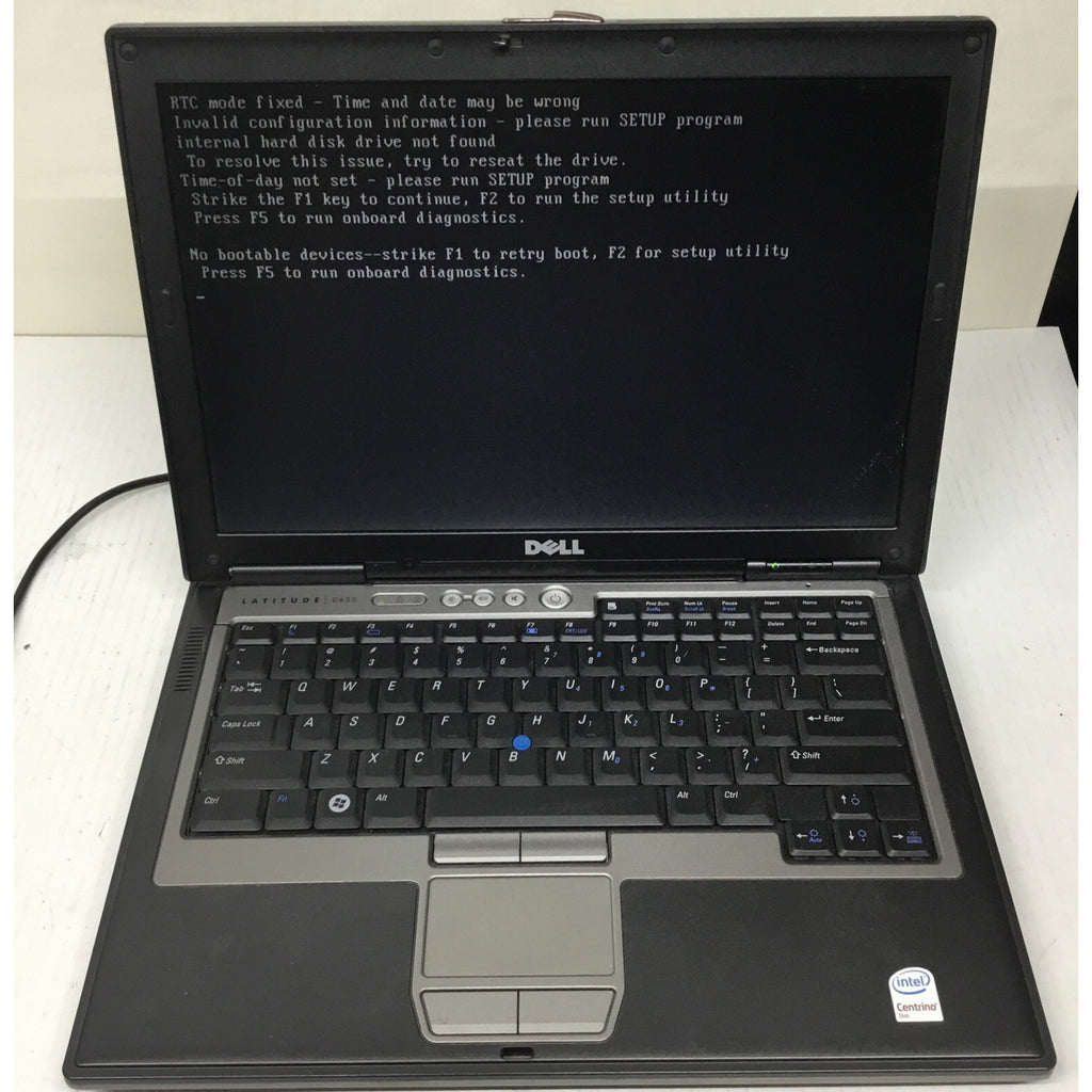 Dell Latitude D630 14" Laptop Intel Centrino Duo No HDD No Battery For Parts