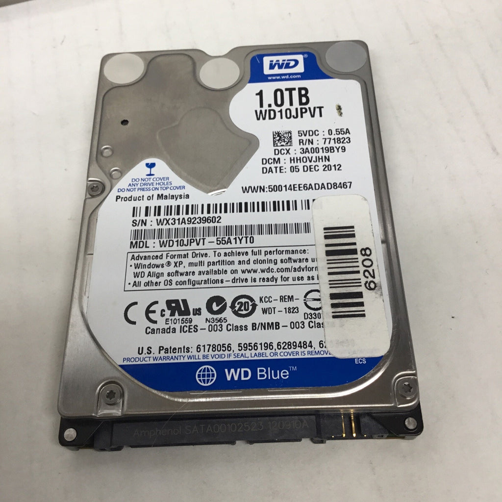 WD10JPVT-55A1YT0 DCM: HH0VJHN WESTERN DIGITAL 1TB