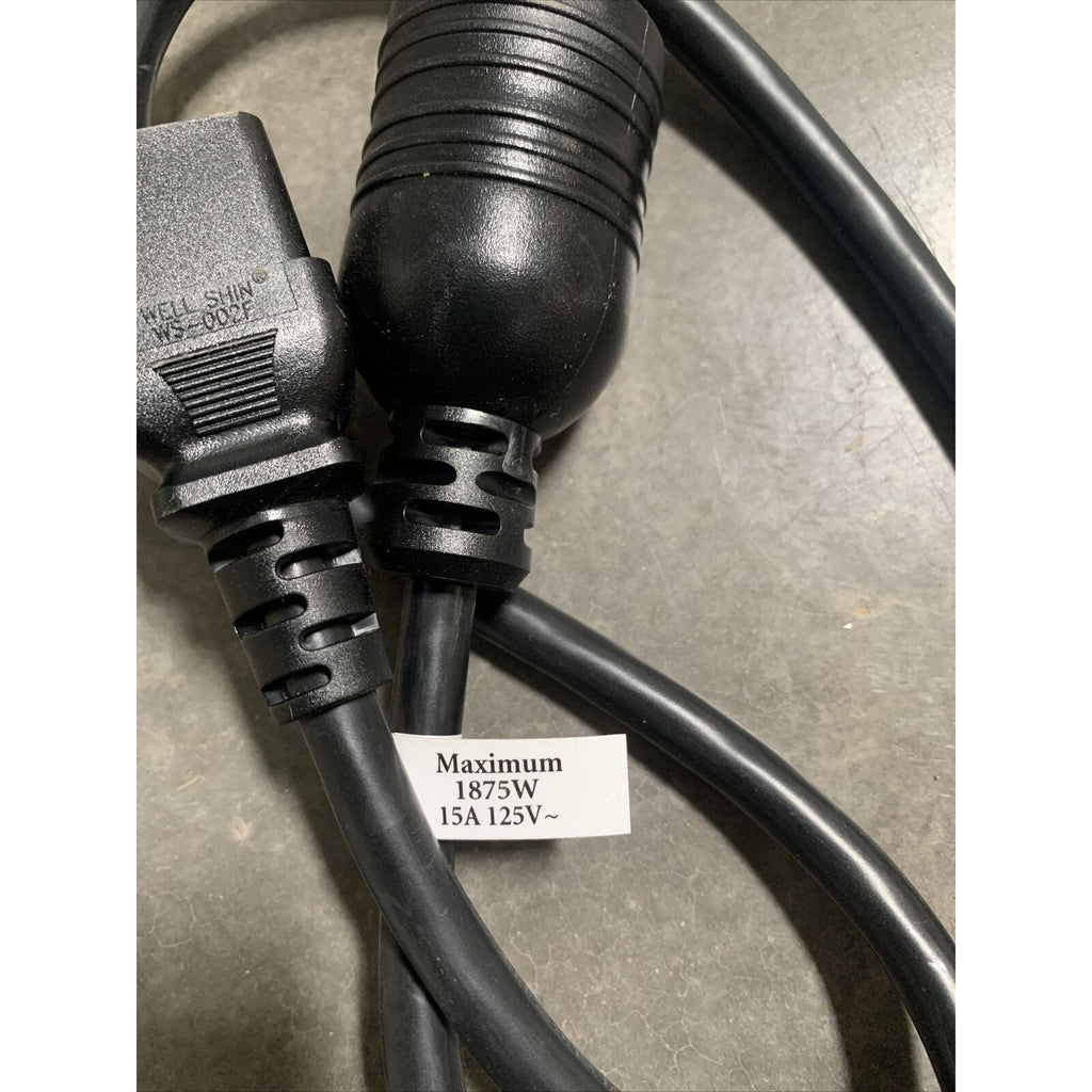 3ft L5-20 to C19 15A 125V 1875W 14AWG Server Power Cable - 3 Feet