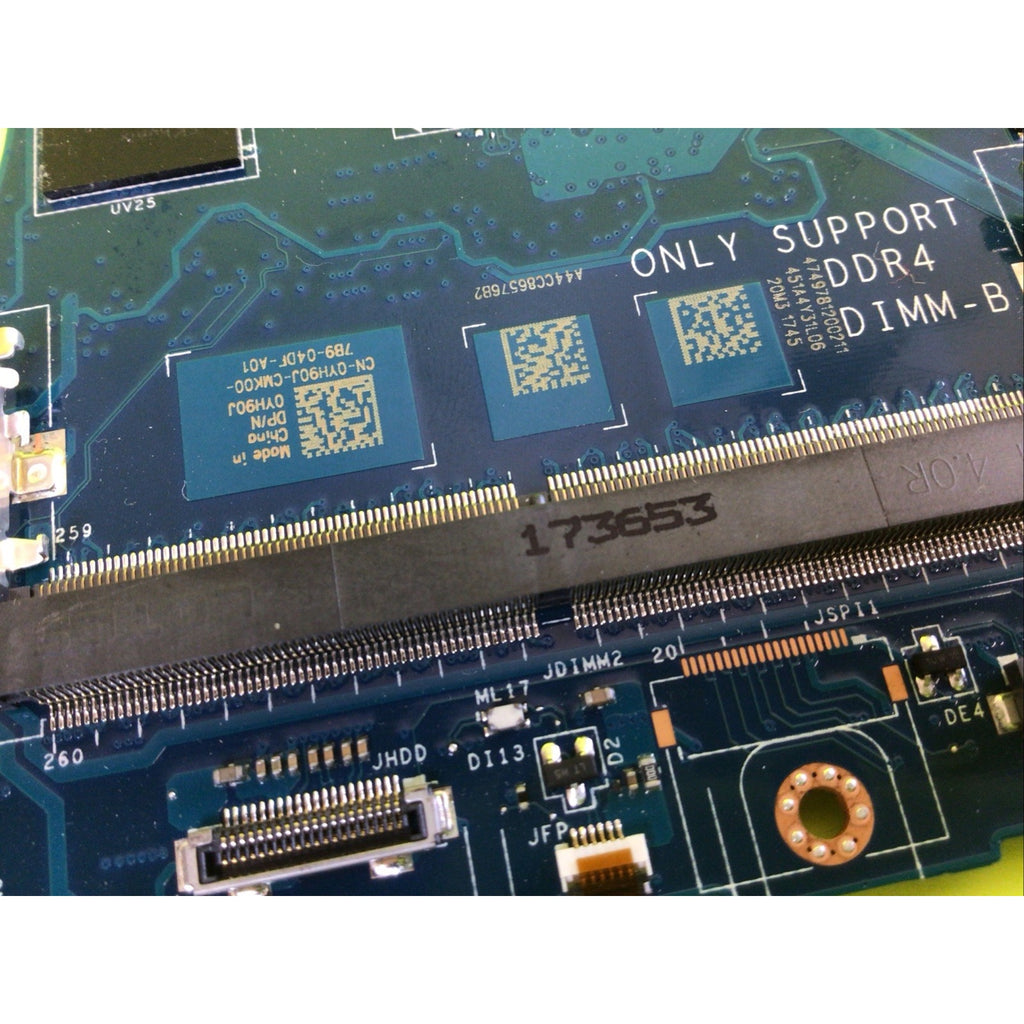 DELL XPS 9560 Motherboard i7-7700HQ 2.80Ghz NVIDIA GTX 1050 YH90J LA-E331P