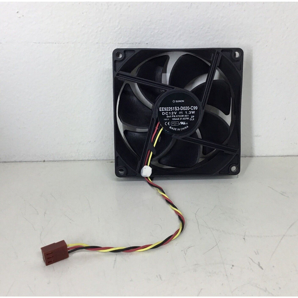 SUNON EE92251S3-D020-C99 Case Cooling Fan For Dell 92mm 3-Pin