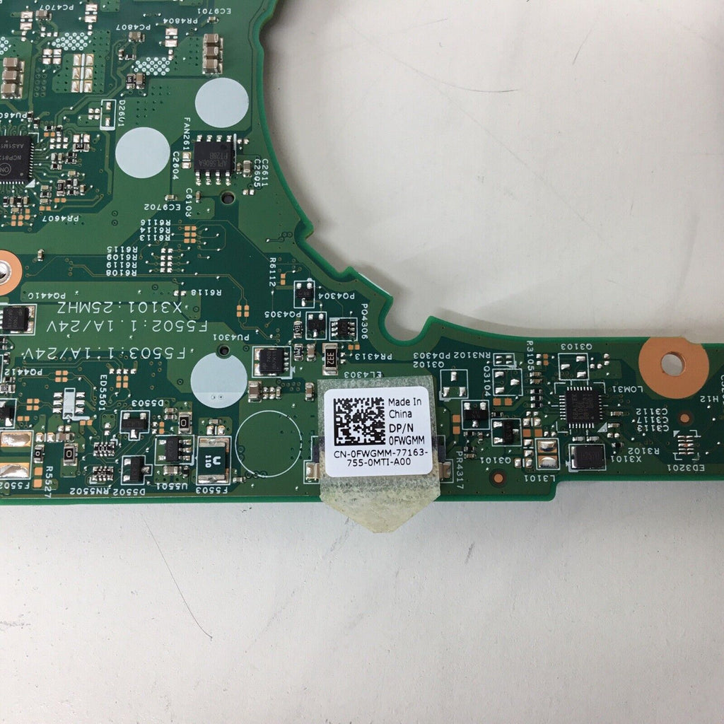 Dell 15341-1 Laptop Motherboard w/ Heatsink 02T1W1 - For Parts