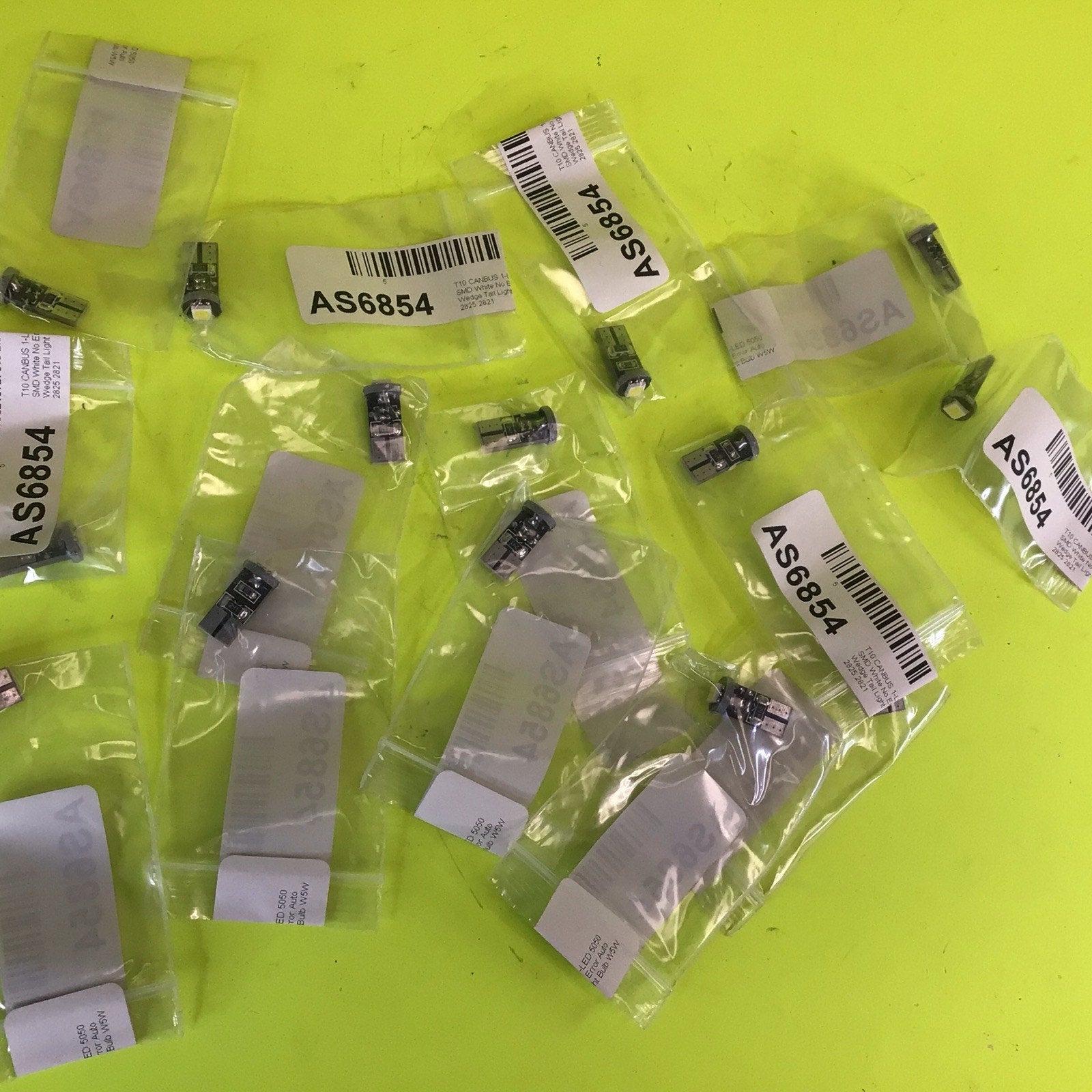 14 Pcs T10 CANBUS 1-LED 5050SMD White No Error Wedge Tail Light W5W 2825 2821