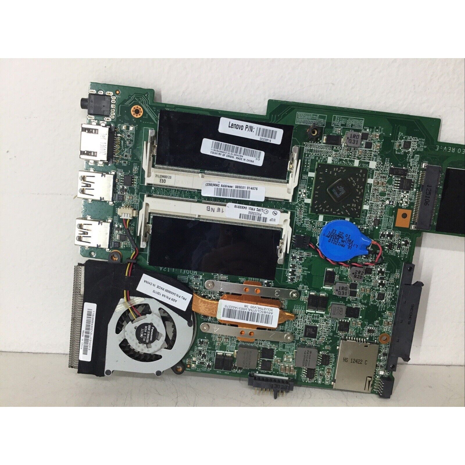 Lenovo Thinkpad Motherboard Heatsink & Fan 0C03814 DALI2AMB8E0