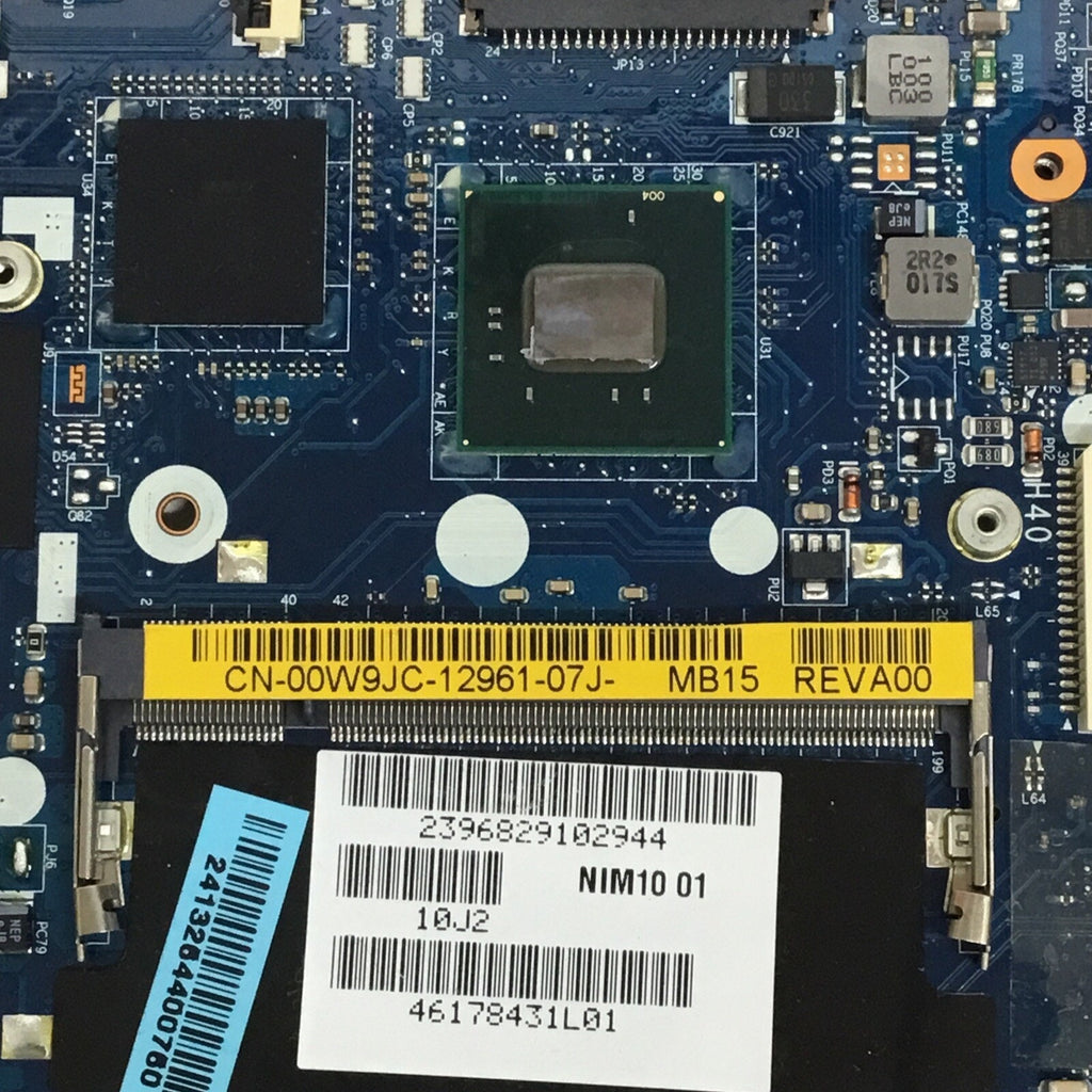 Parts Only Dell 0W9JC Laptop Motherboard NIM10 LA-5732P